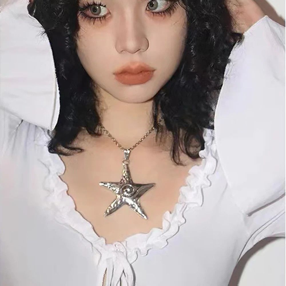 Vintage Bohemian Big Star Pendant Necklace Size ONE SIZE - 2 Thumbnail