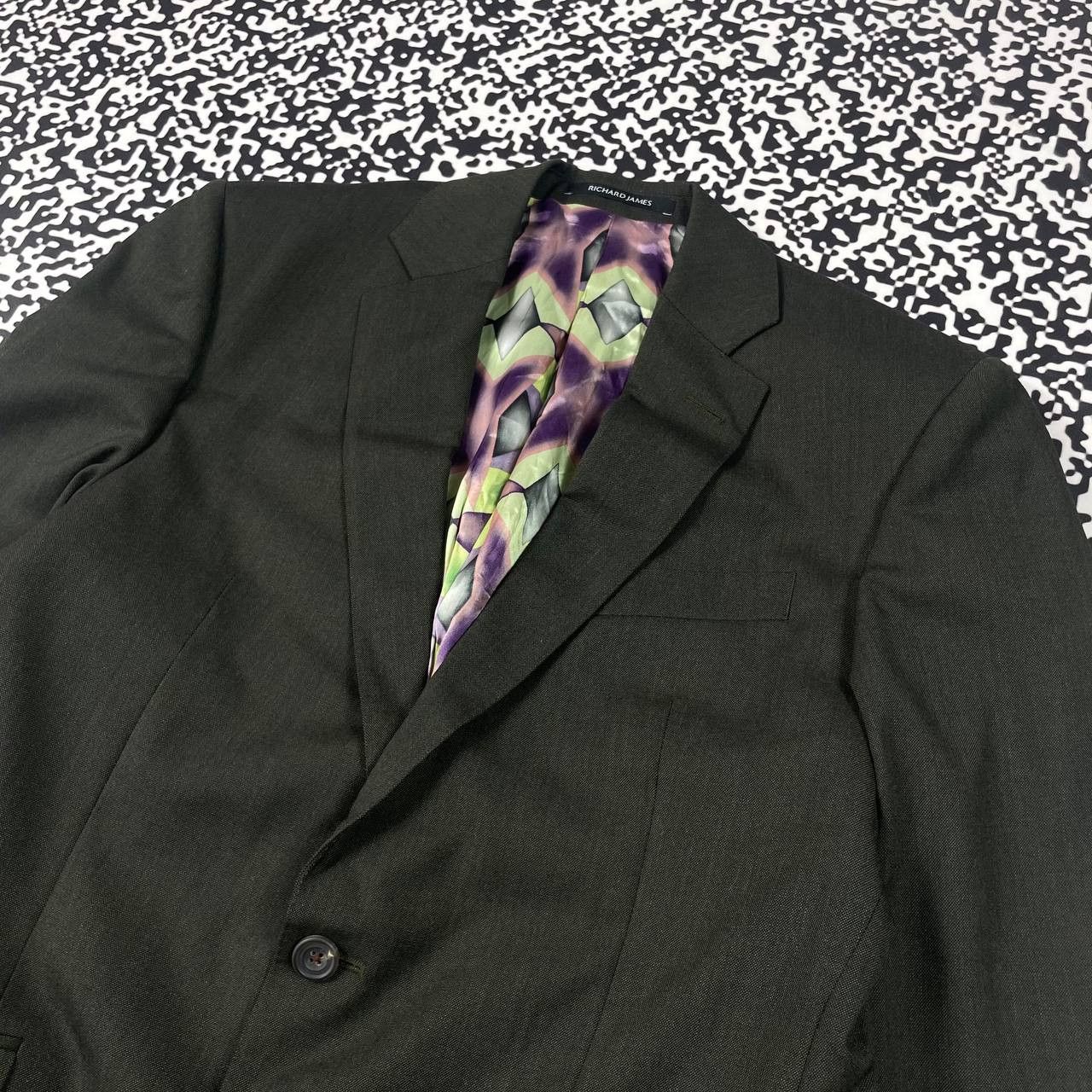 Richard James Vintage Y2K Richard James Luxury Casual Wool Blazer Size 38S - 11 Thumbnail