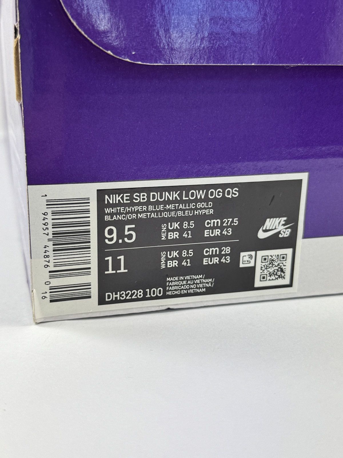 Nike × Supreme NIKE SB DUNK LOW OG QS STARS HYPER ROYAL 2021 Size US 9.5 / EU 42-43 - 14 Thumbnail