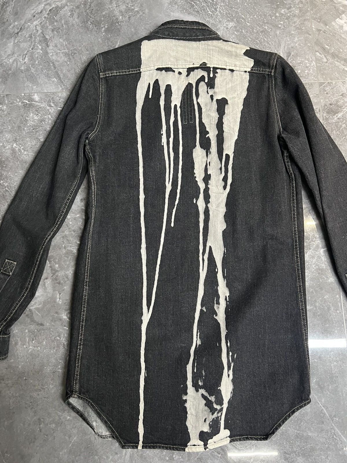 Rick Owens Rick Owens 16fw Bleach Vomit Field Overshirt Jacket Size US S / EU 44-46 / 1 - 4 Thumbnail