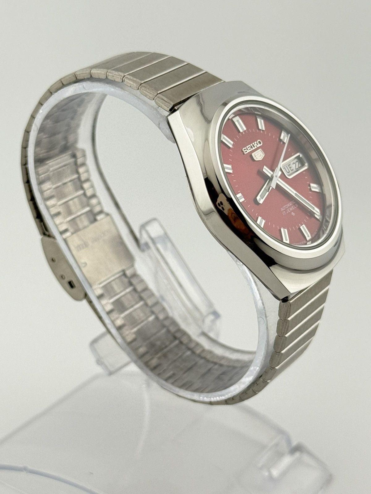 Seiko Seiko 5 Automatic Men’s Watch 36mm Red Dial 6309 Japan Size 36 - 2 Thumbnail