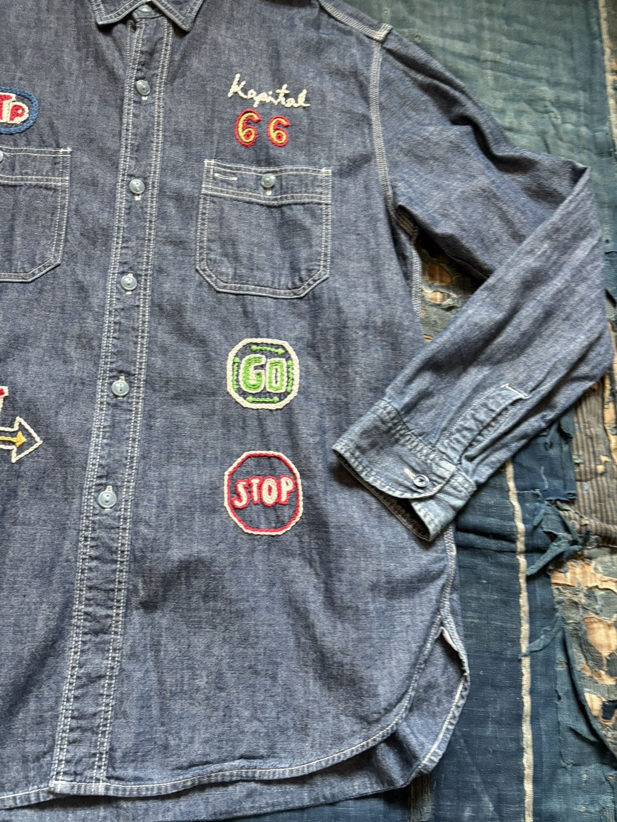 Kapital × Kapital Kountry kapital embroidery chambray shirts kountry Size US L / EU 52-54 / 3 - 9 Thumbnail