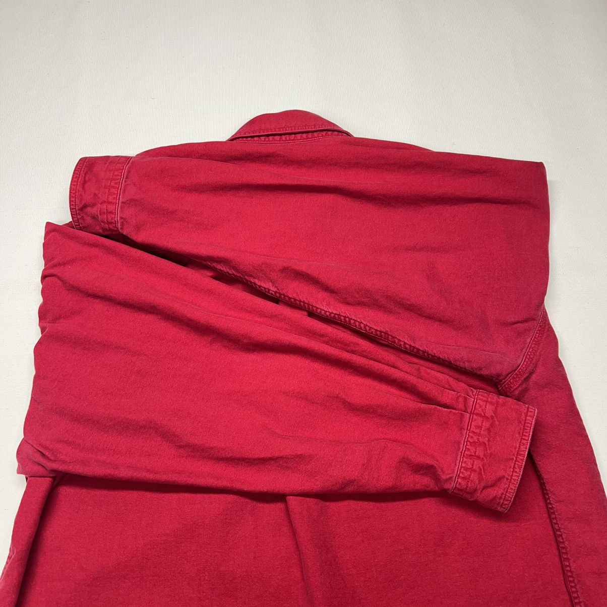 Vintage × Woolrich Woolen Mills VTG Woolrich Chamois Flannel Shirt Red Button Long Sleeve Size US XXL / EU 58 / 5 - 13 Thumbnail