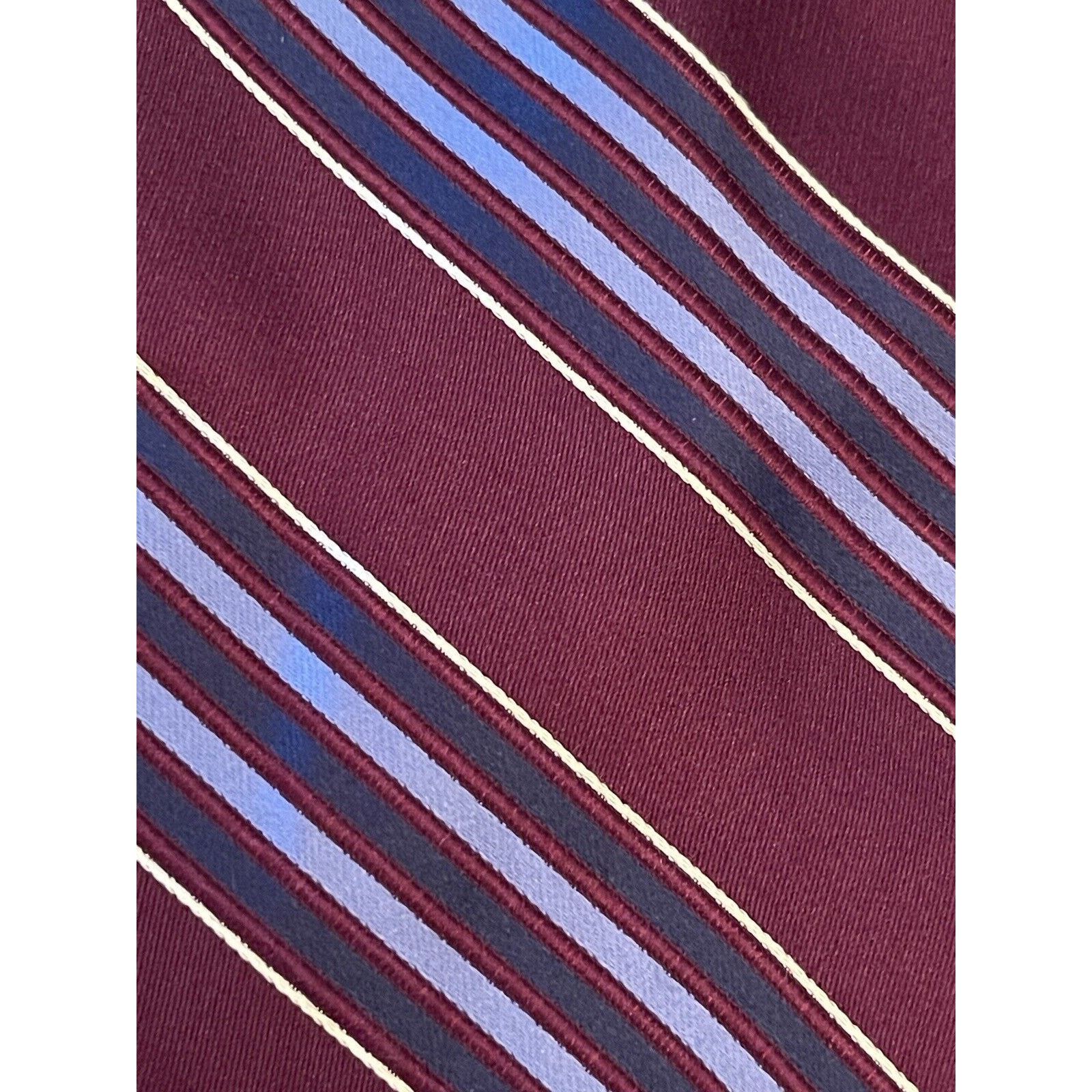 Jones New York Jones New York Burgundy Blue Hand Made Silk Made In China Size ONE SIZE - 9 Thumbnail