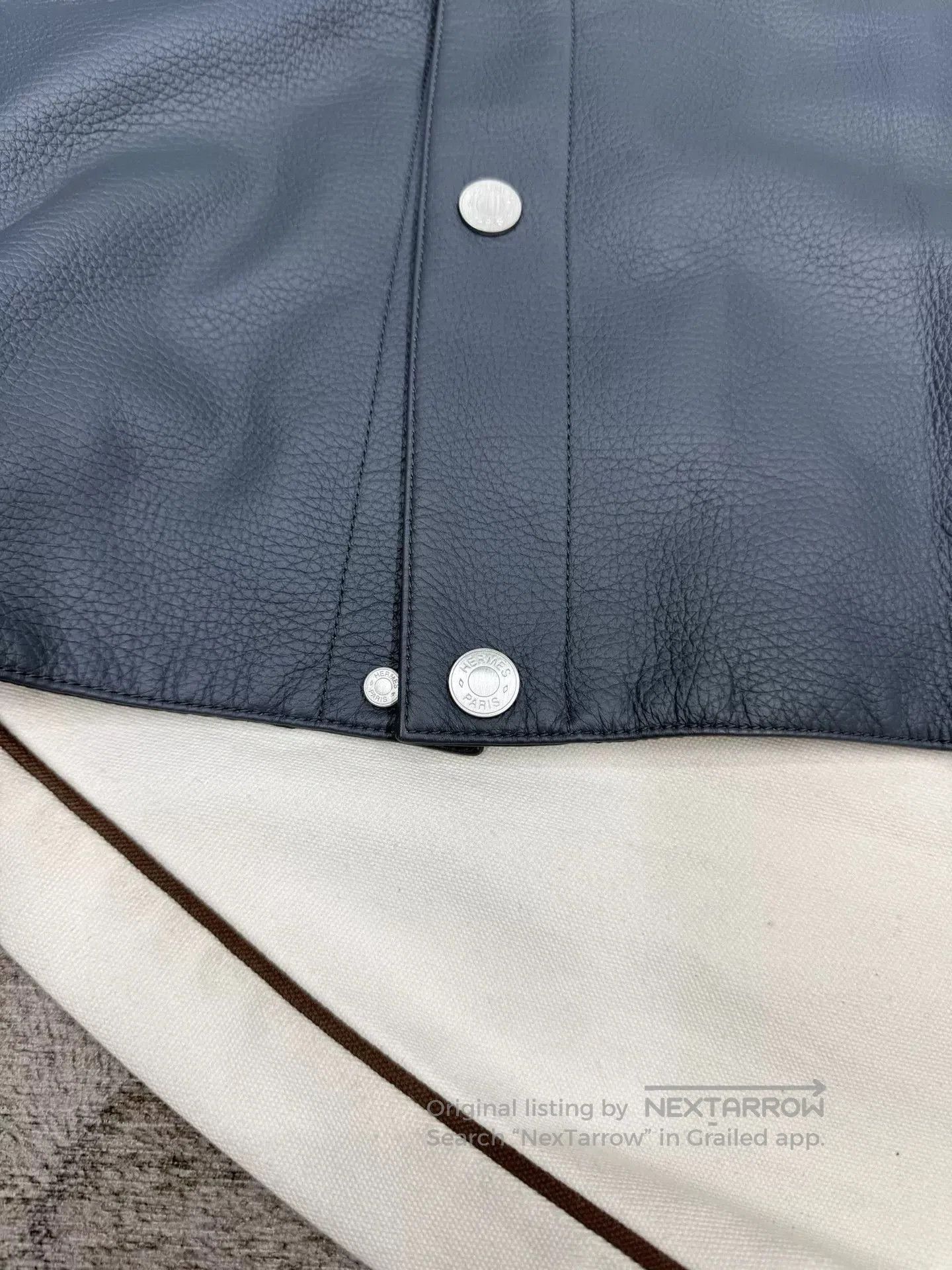 Hermes Hermes Reindeer Leather Baseball Jacket. Size US M / EU 48-50 / 2 - 4 Thumbnail