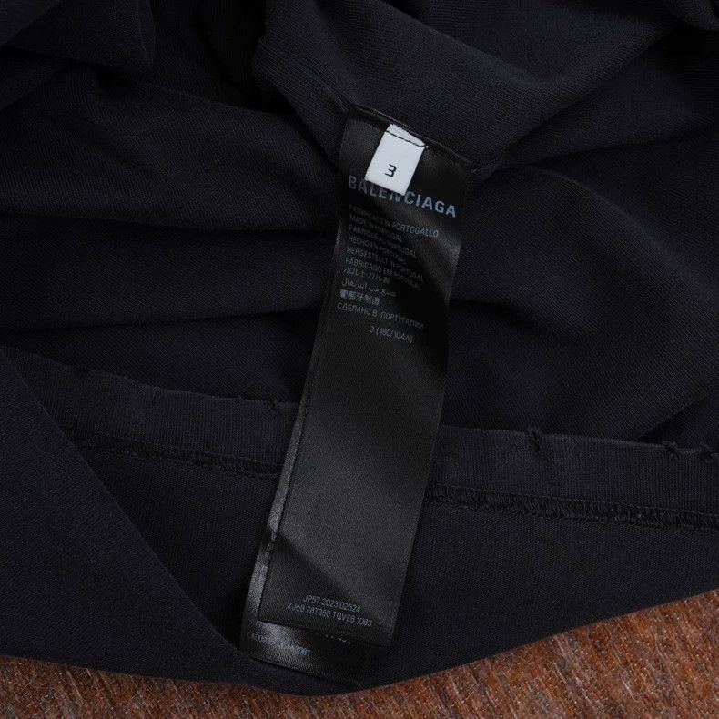 Balenciaga Balenciaga See Now Buy Now Black Washed Short Sleeves Size US L / EU 52-54 / 3 - 5 Thumbnail