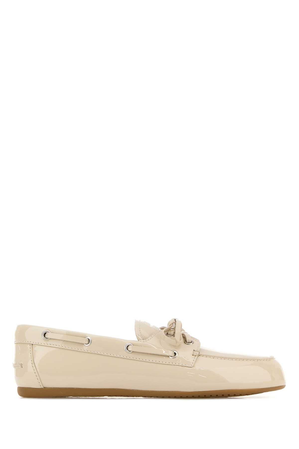 Miu Miu Ivory Leather Loafers Size US 7.5 / IT 37.5 - 1 Thumbnail