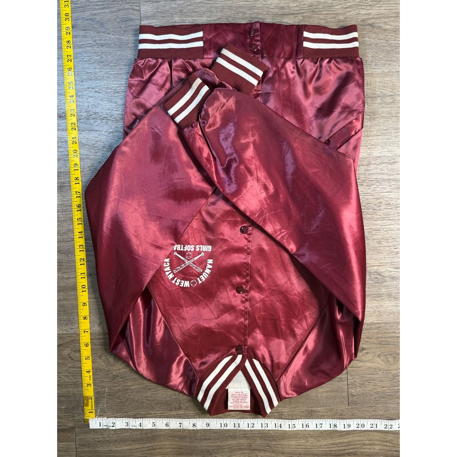 Vintage Vintage 1998 Manuet West Nyac Girls Softball Satin Jacket Size US S / EU 44-46 / 1 - 5 Thumbnail