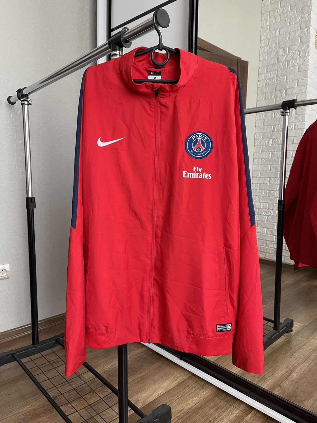 Nike Nike Paris Saint Germain PSG Soccer Track Jacket Size US XL / EU 56 / 4 - 3 Thumbnail