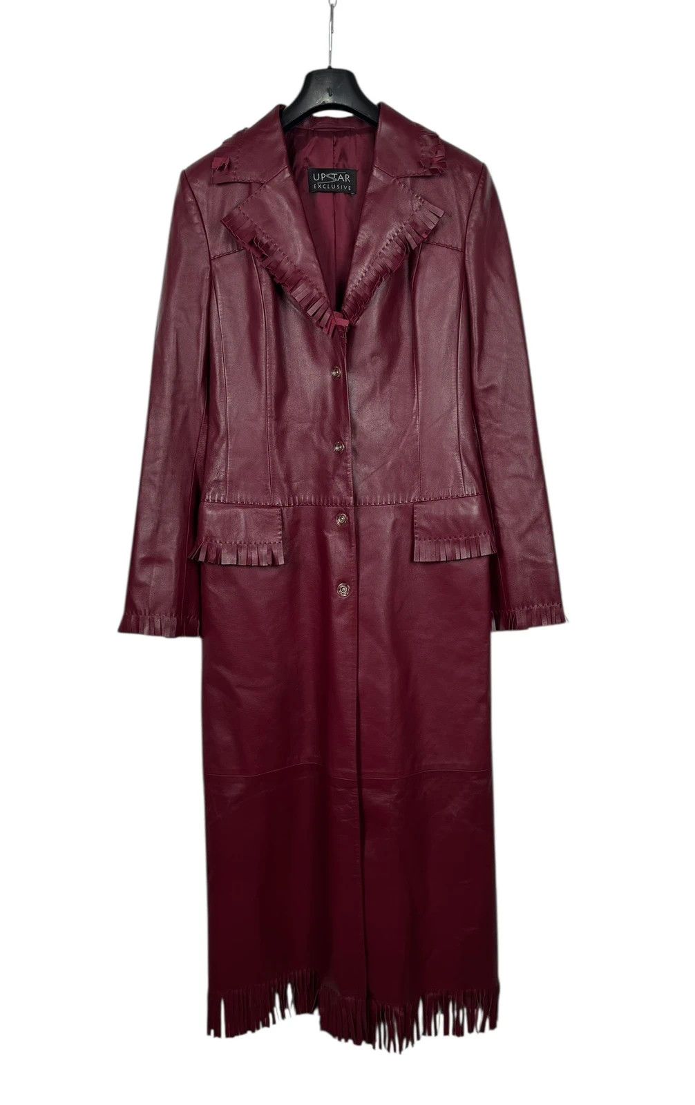 Other Upstar Exclusive Genuine Leather Long Coat Fringed D42 I48 Size L / US 10 / IT 46 - 15 Thumbnail