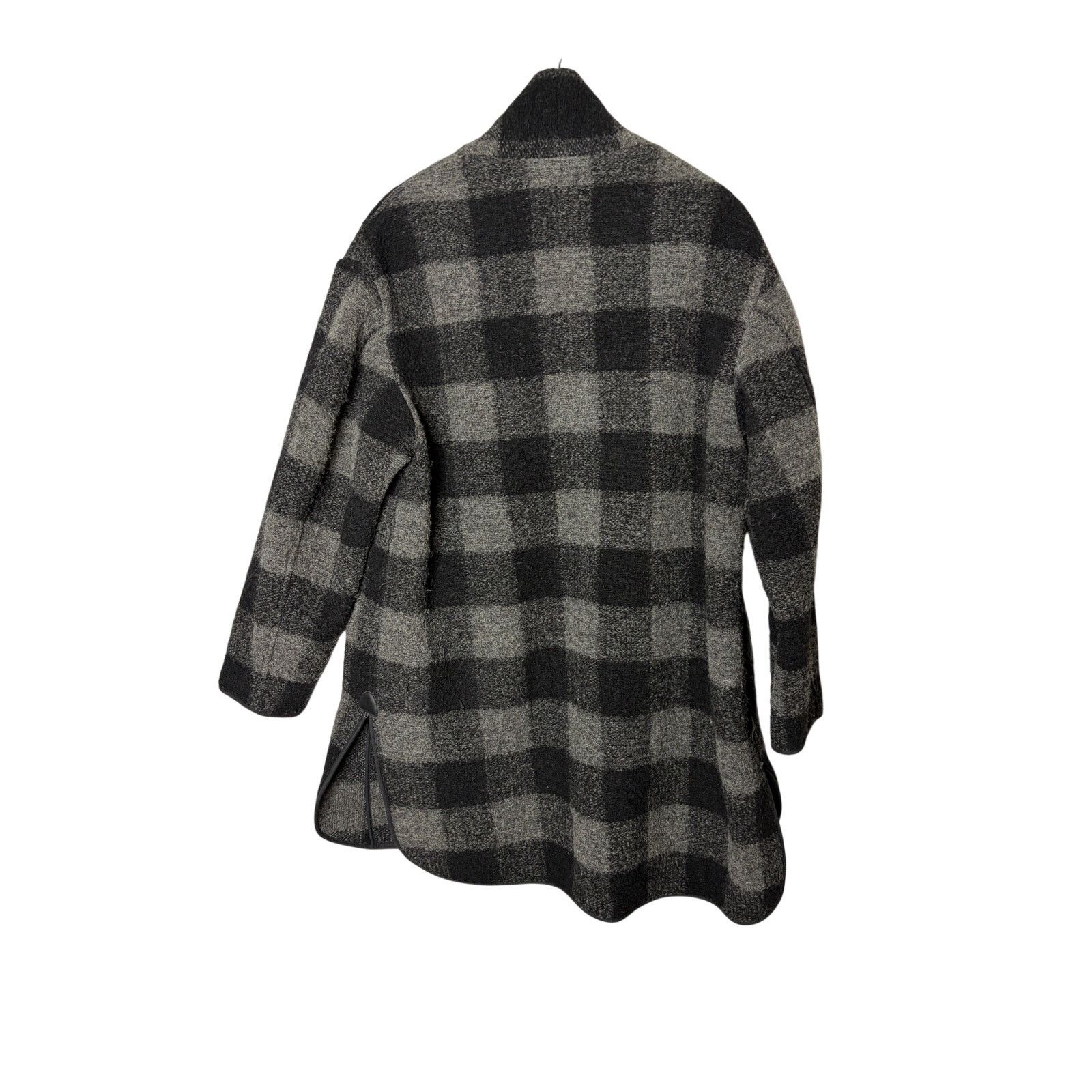 Isabel Marant ISABEL MARANT ÉTOILE Grey Gino Oversized Checked Wool Coat 6 Size M / US 6-8 / IT 42-44 - 9 Thumbnail