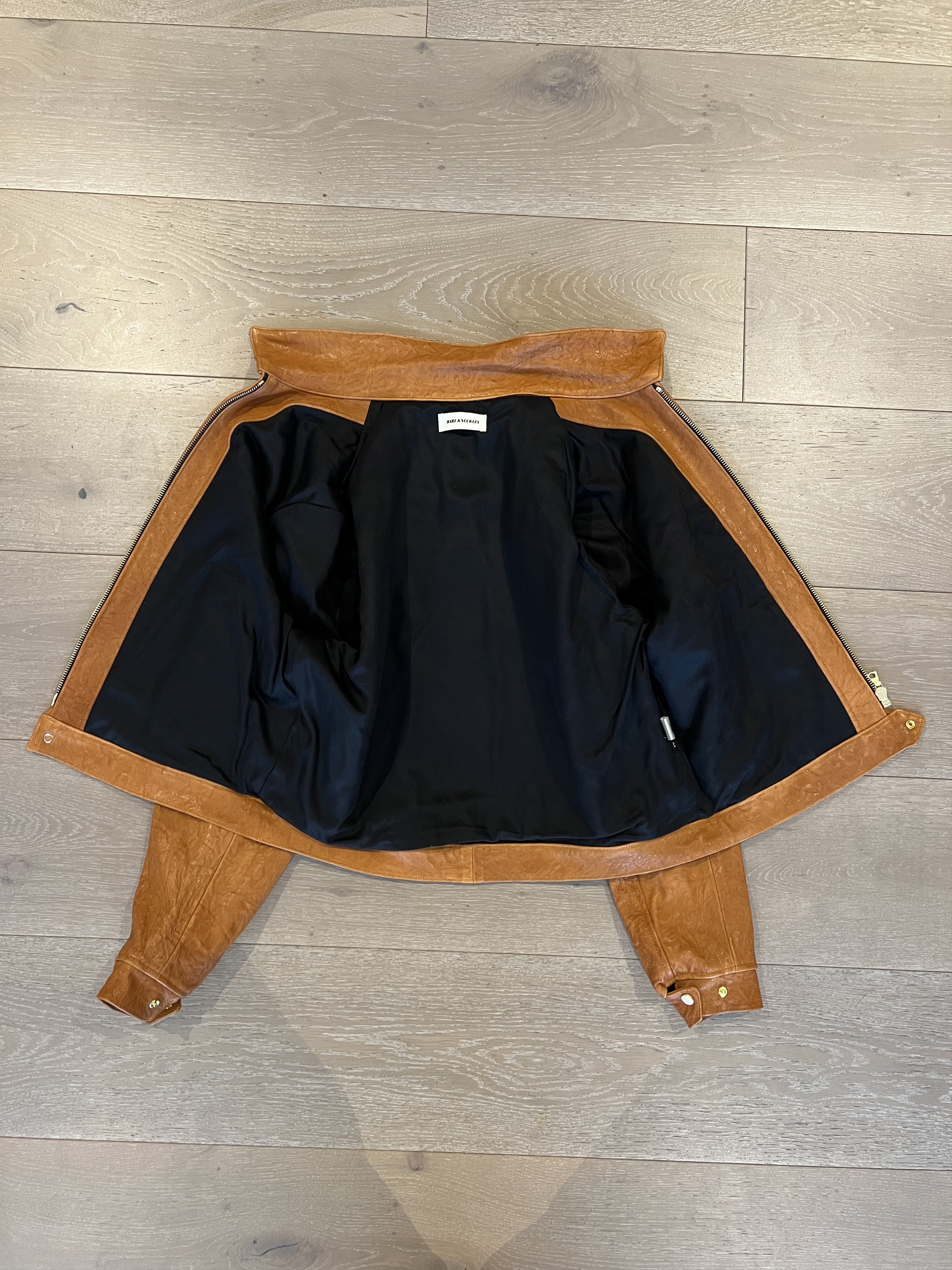 Bare Knuckles 💚 Bare Knuckles Freddy Leather Blouson Rust Lambskin NEW Size US M / EU 48-50 / 2 - 12 Thumbnail
