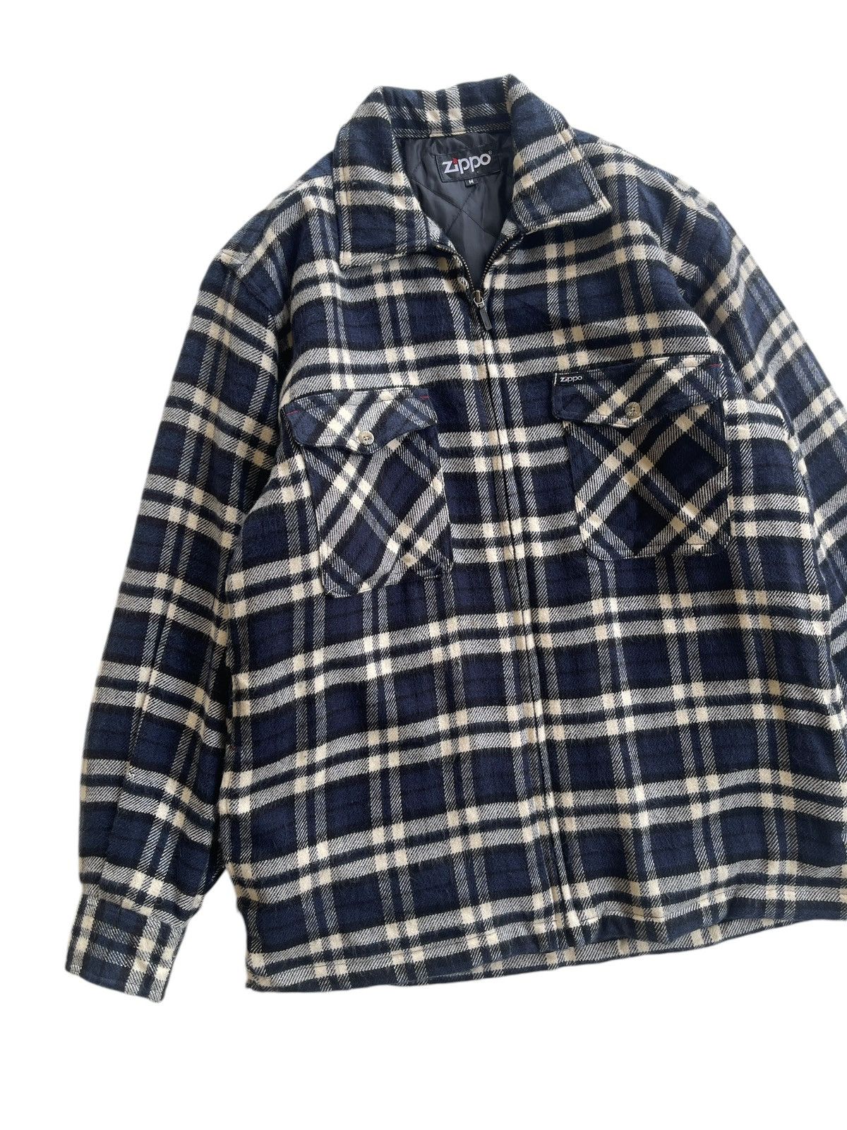 Japanese Brand Vintage Zippo Checked Flannel Quilted Jacket Size US M / EU 48-50 / 2 - 4 Thumbnail