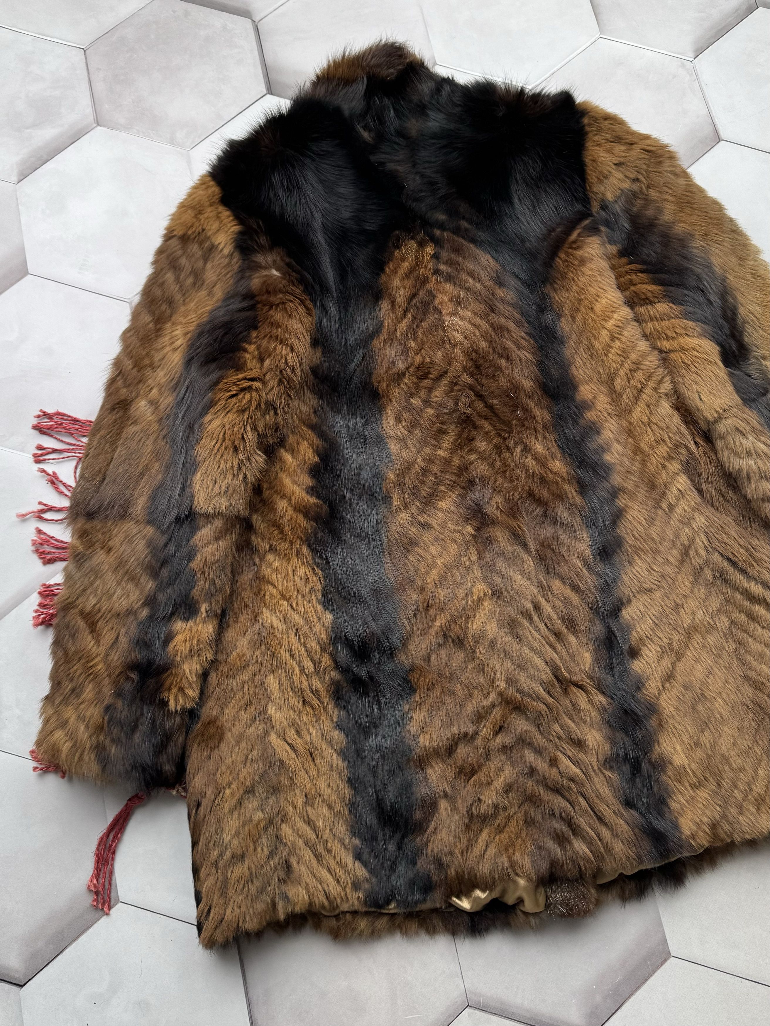 Japanese Brand Vintage Real Fur Coat (E4) Size L / US 10 / IT 46 - 7 Thumbnail