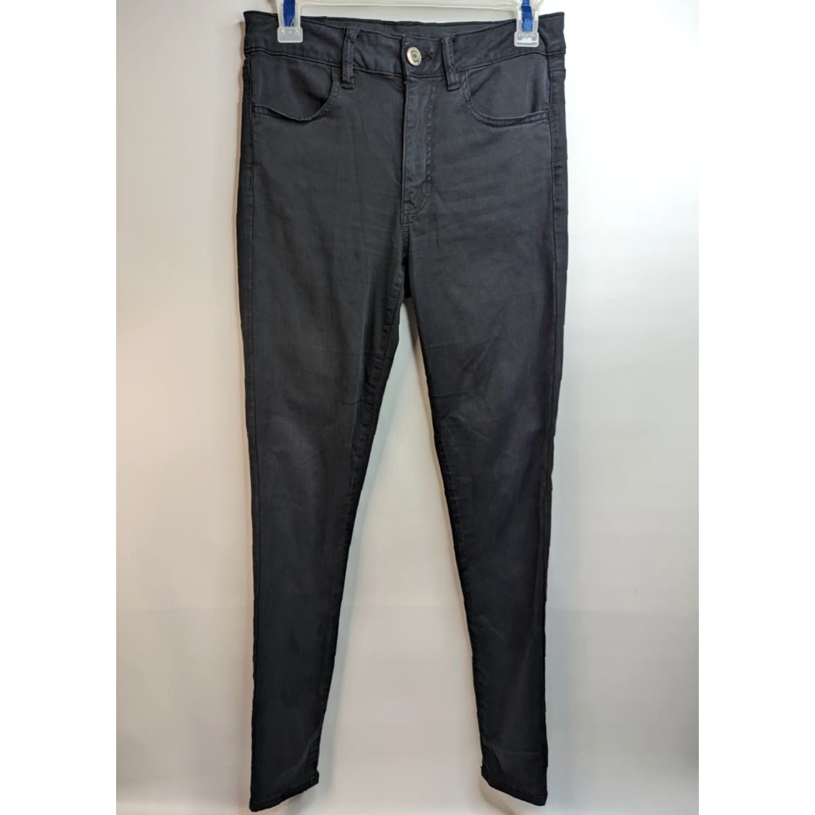 American Eagle Outfitters American Eagle Outfitters Super Stretch Hi-Rise Jegging Women's Black Size 6 Jeans Size 28" / US 6 / IT 42 - 2 Thumbnail