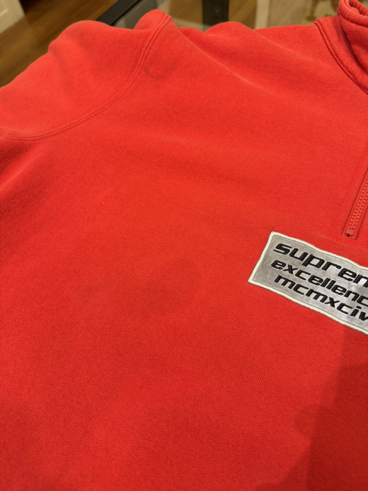 Supreme Supreme ‘Excellence’ Reflective Logo Quarter Zip Size US L / EU 52-54 / 3 - 3 Thumbnail