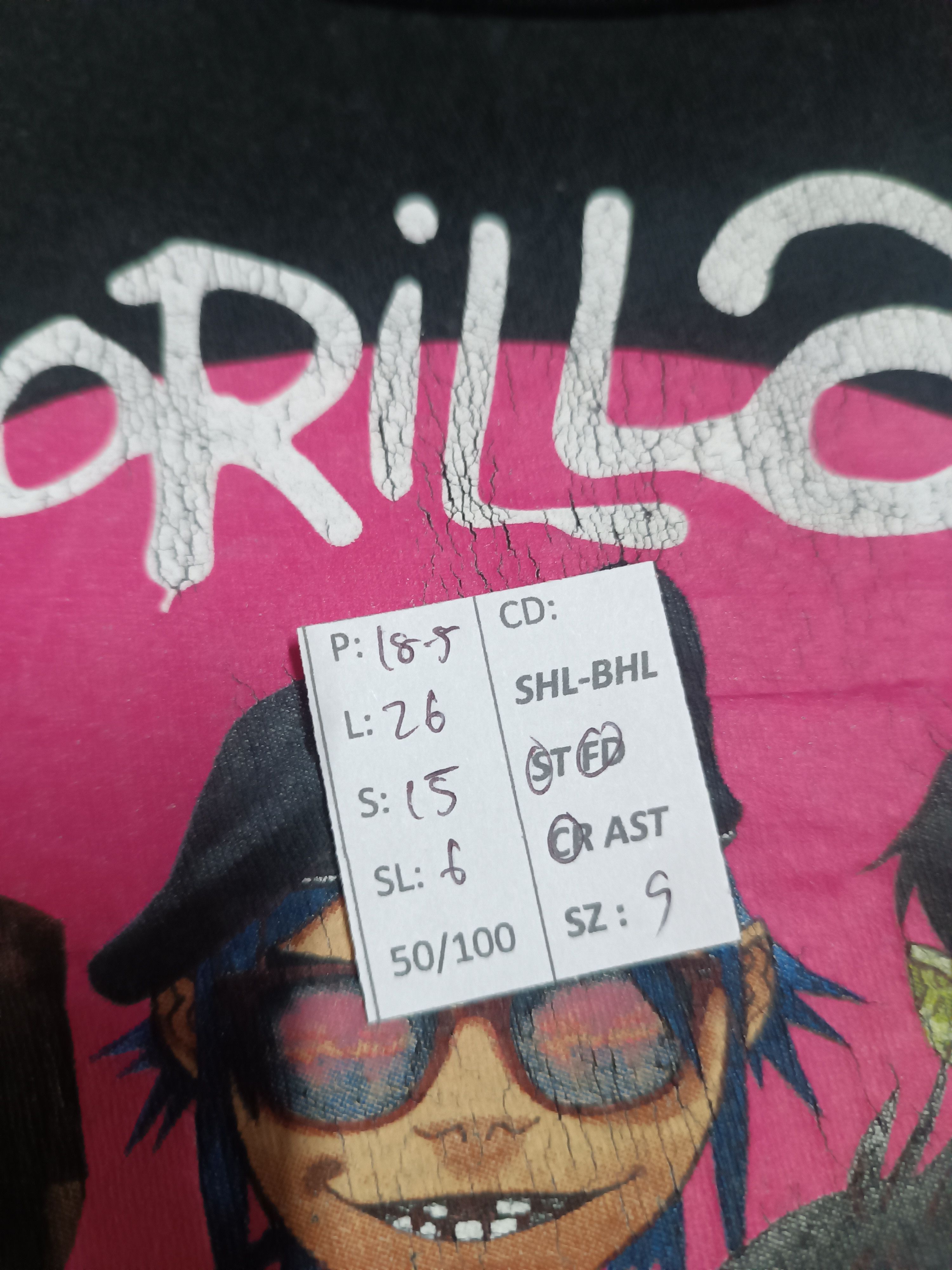 Band Tees VINTAGE GORILLAZ ROCK BLUR ALBARN VERY RARE TEE Size US S / EU 44-46 / 1 - 18 Thumbnail