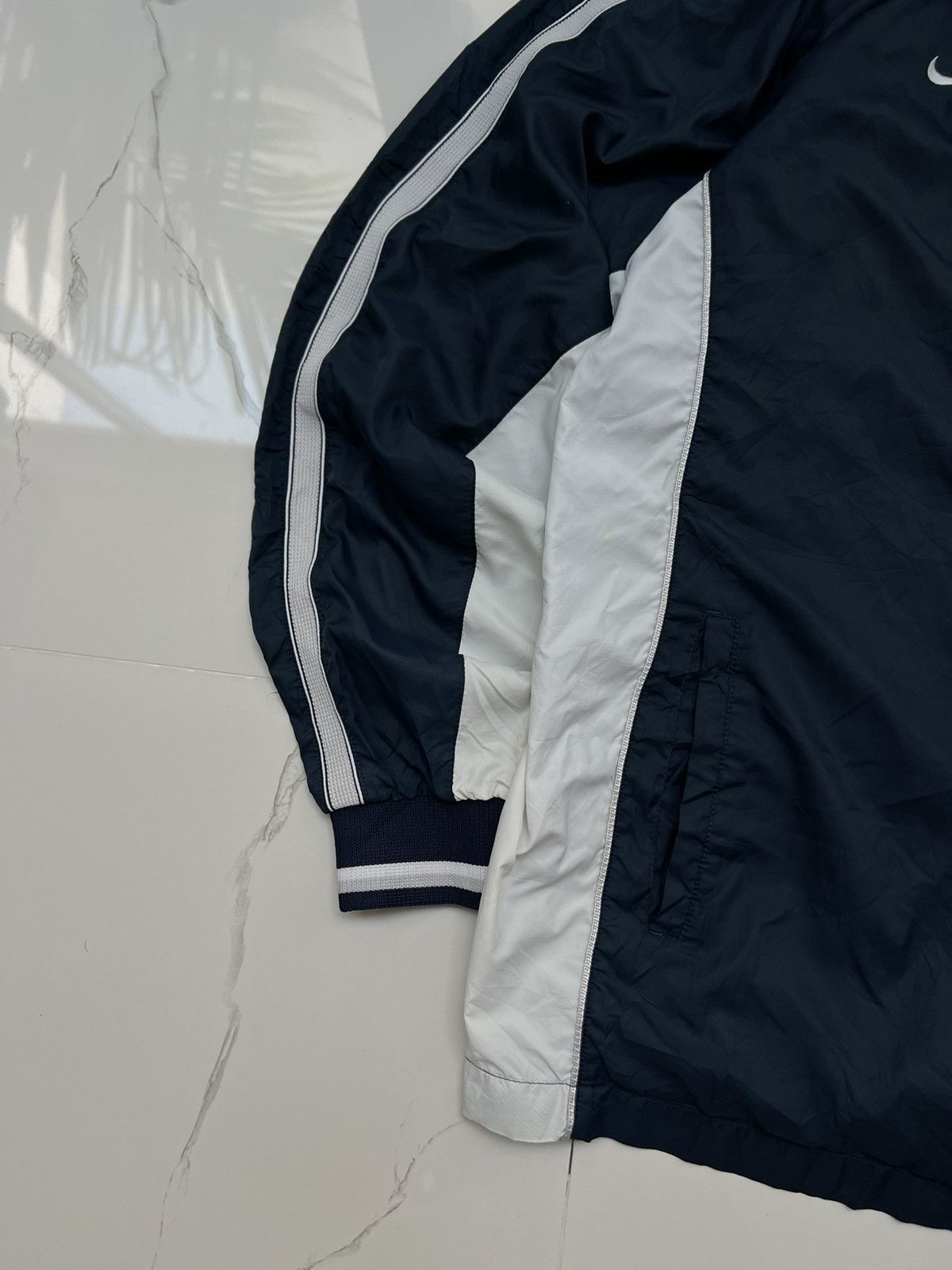 Nike × Vintage 90’s NIKE MULTI SWOOSH RARE RETRO TRACK JACKET Y2K GORPCORE Size US XL / EU 56 / 4 - 3 Thumbnail