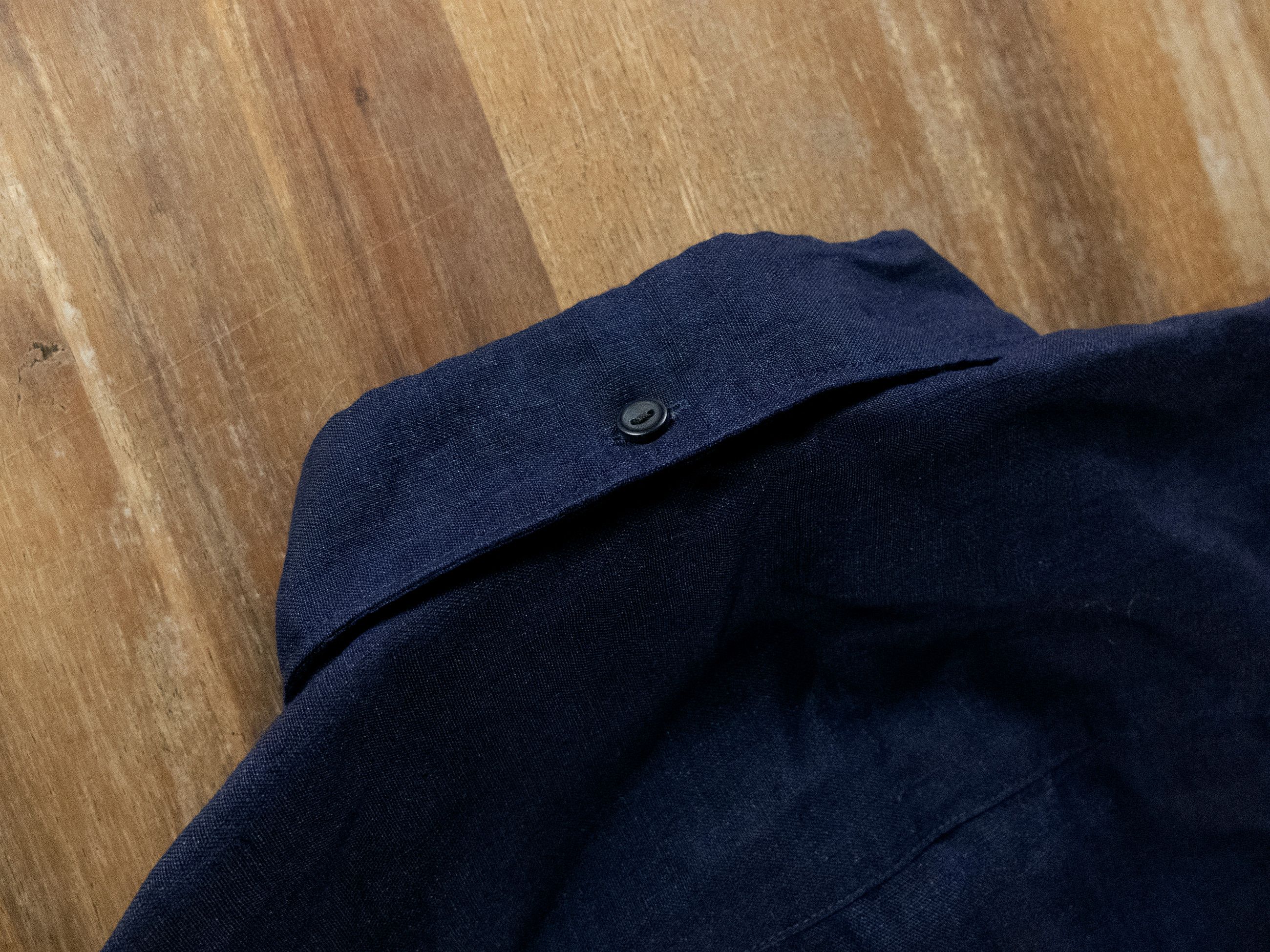 Eton ETON of Sweden contemporary fit navy blue linen shirt 41 Size US L / EU 52-54 / 3 - 11 Thumbnail