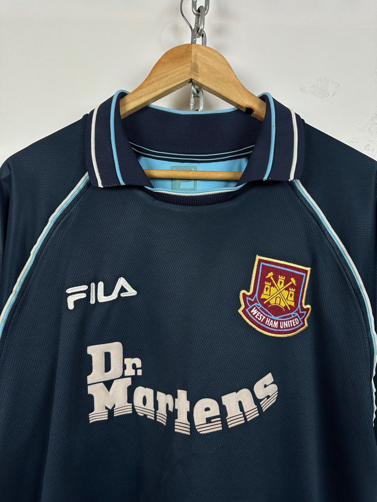 Fila Vintage 1999/00 Fila West Ham United Retro Third Kit Jersey Size US M / EU 48-50 / 2 - 6 Thumbnail