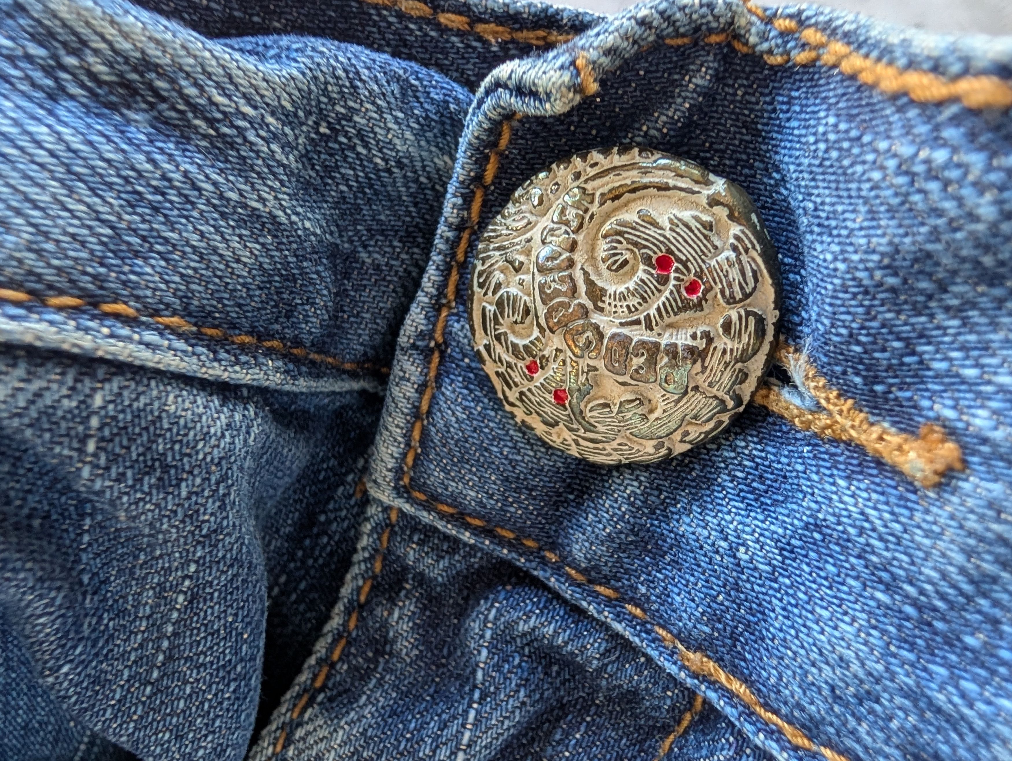 メンズ REDPEPPER y2k skull flare denim opium 30