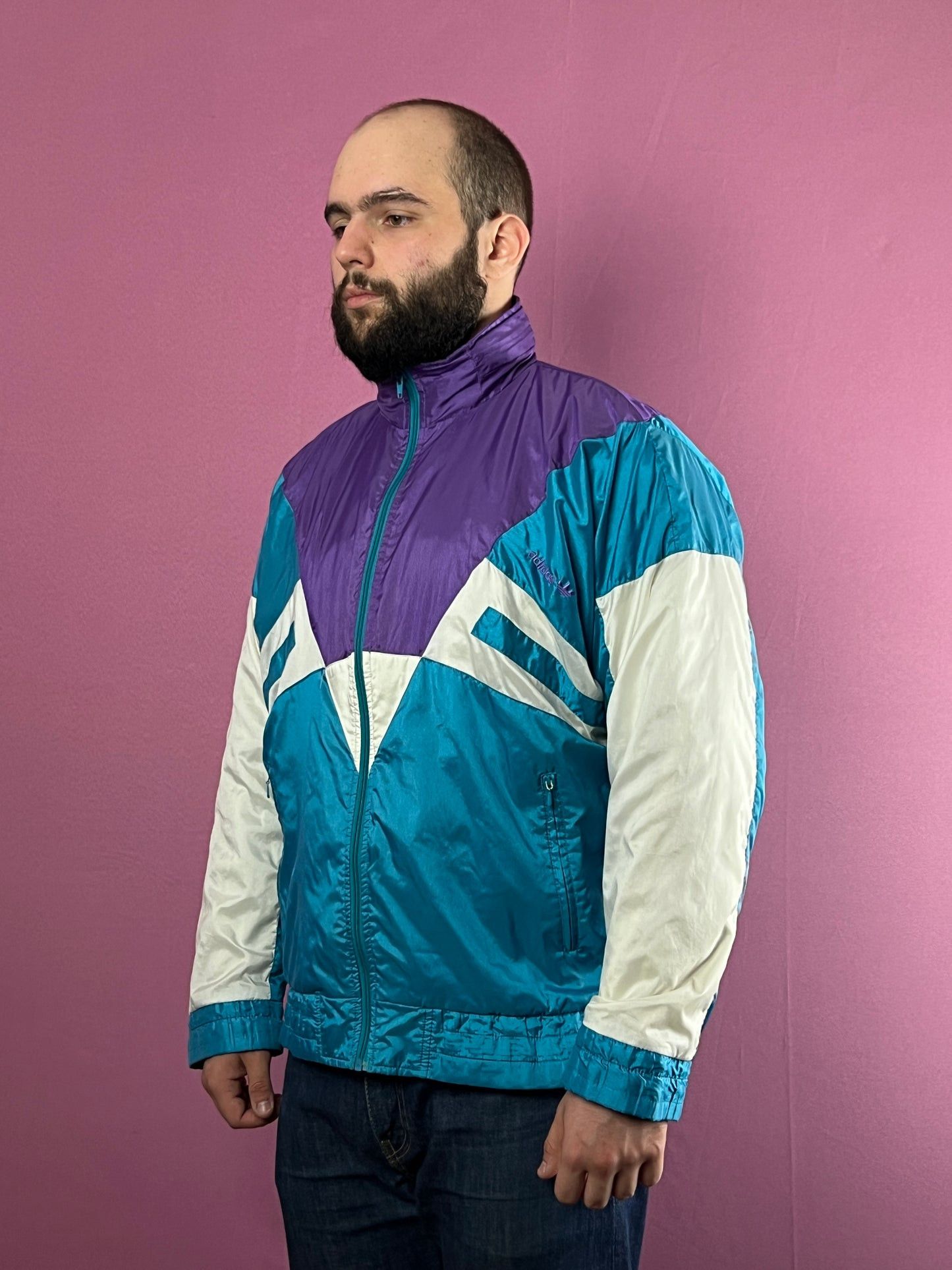 Adidas 90s Adidas Originals Vintage Men's Windbreaker Jacket - M Size US M / EU 48-50 / 2 - 1 Thumbnail