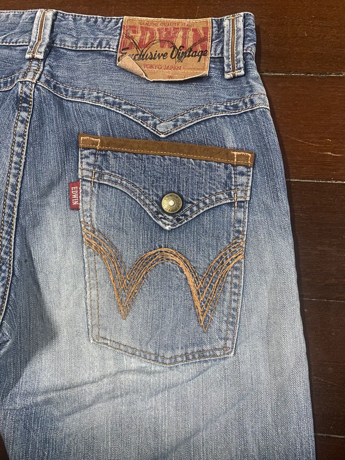 If Six Was Nine Edwin Exclusive Vintage Lgb Style Denim distressed mud wash Size US 36 / EU 52 - 16 Thumbnail