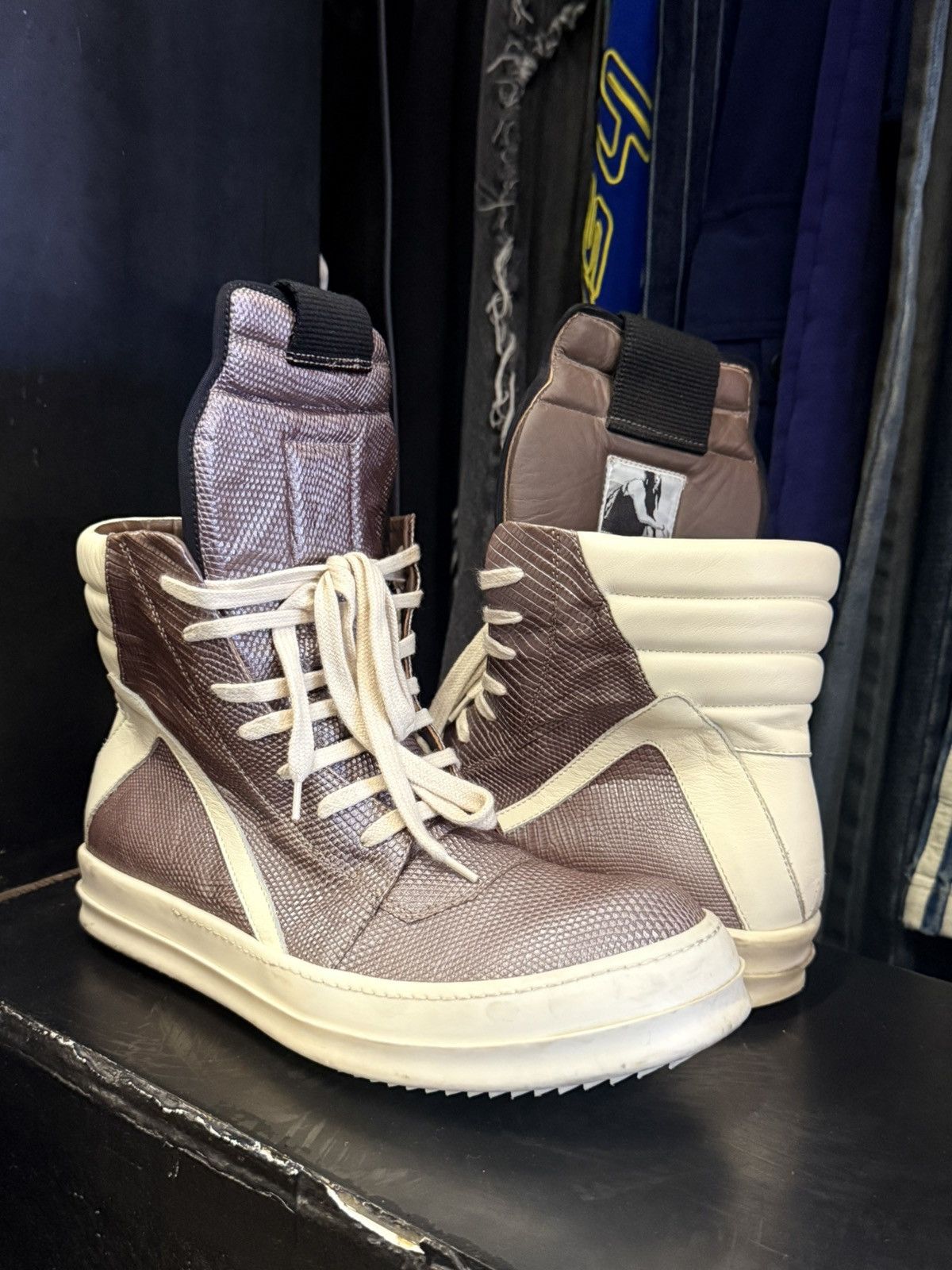 Rick Owens Rick owens geobasket grey lizards Size US 8 / EU 41 - 1 Thumbnail
