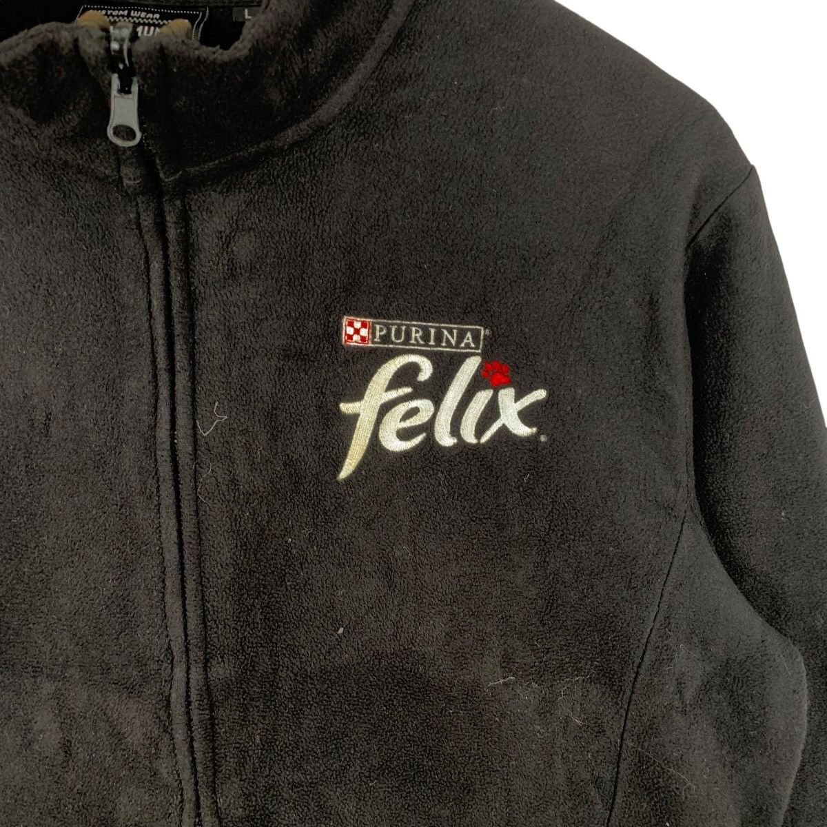 Other PURINA FELIX CAT Food Embroidered Fleece Zipper Jacket Size L / US 10 / IT 46 - 6 Thumbnail
