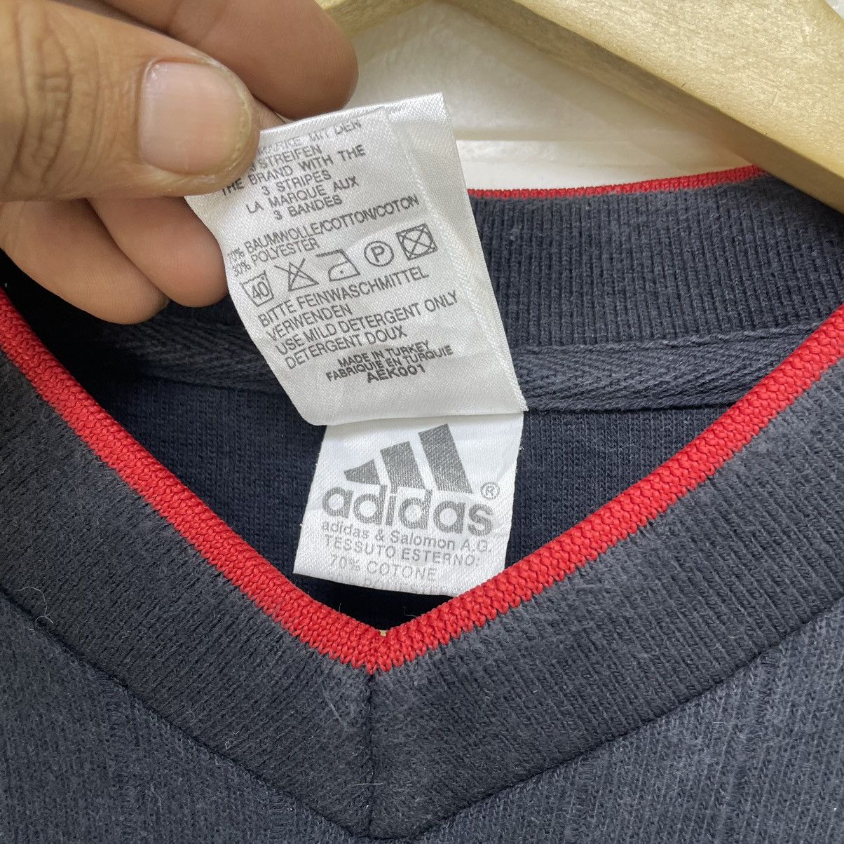 Adidas × Salomon × Vintage Vintage Adidas AC Milan Sweatshirt Pull Over Jacket Size US L / EU 52-54 / 3 - 6 Thumbnail