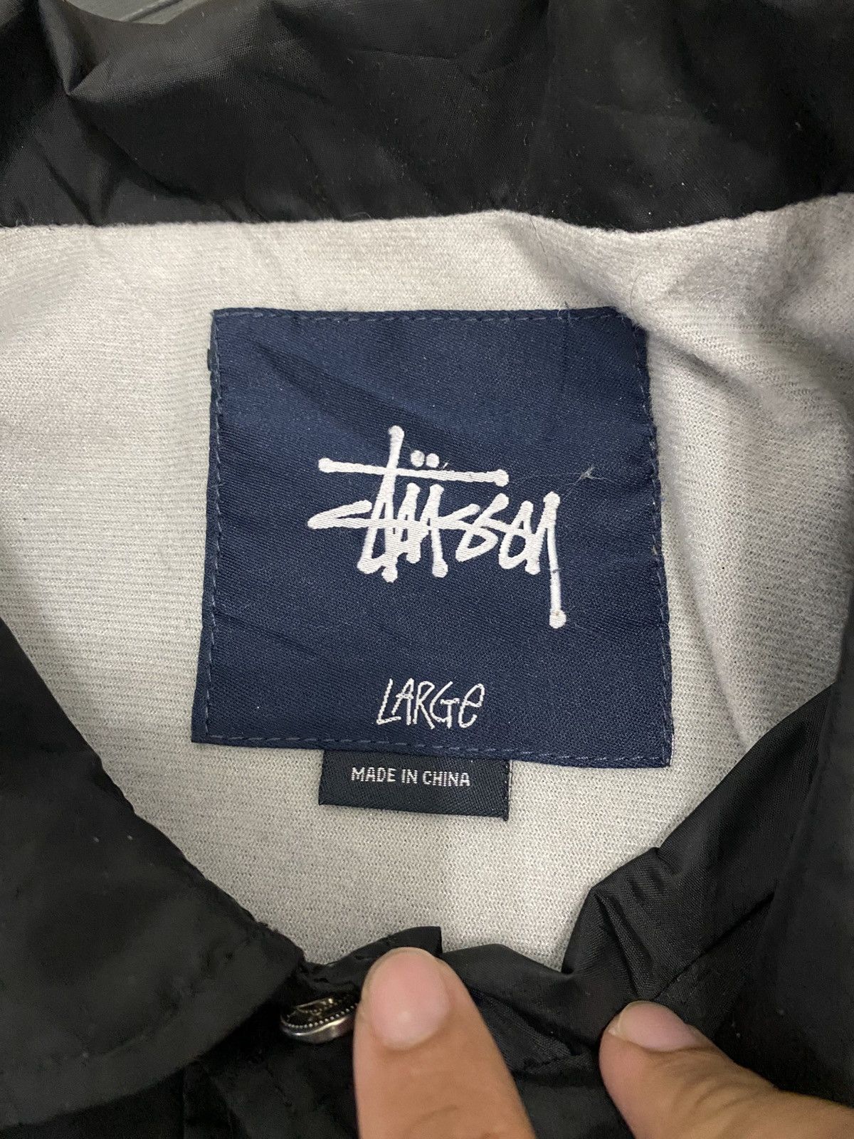 Stussy Stussy World Tribe Black Coach Jacket Spell Out Size US L / EU 52-54 / 3 - 8 Thumbnail