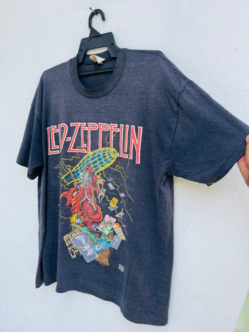 Band Tees Vintage 80s Led Zeppelin You Never See This Shirt Size US XL / EU 56 / 4 - 6 Thumbnail