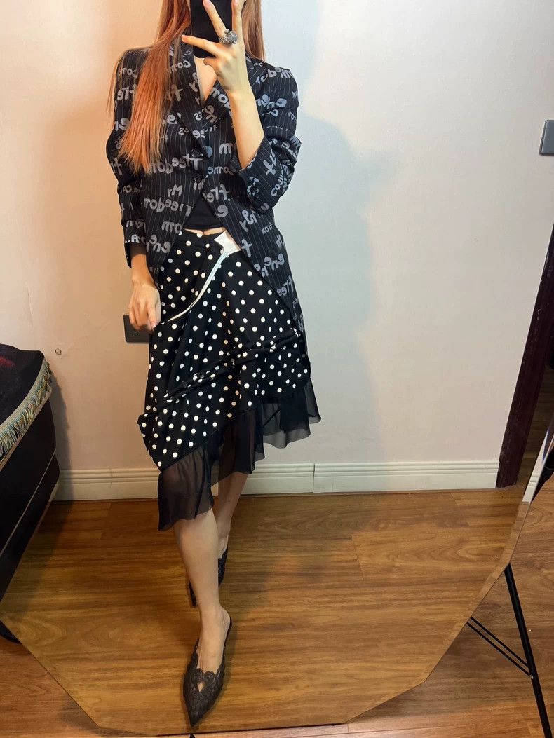 Comme des Garcons Comme Des Garcons size M Shaped polka-dot patchwork skirt Size 24" / US 00 / IT 34 - 9 Thumbnail