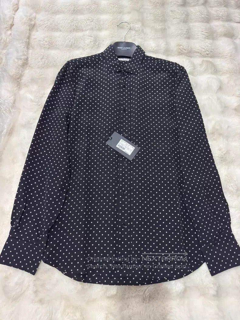 Saint Laurent Paris Saint Laurent Paris Star Silk Men's Shirt i Size US S / EU 44-46 / 1 - 1 Thumbnail