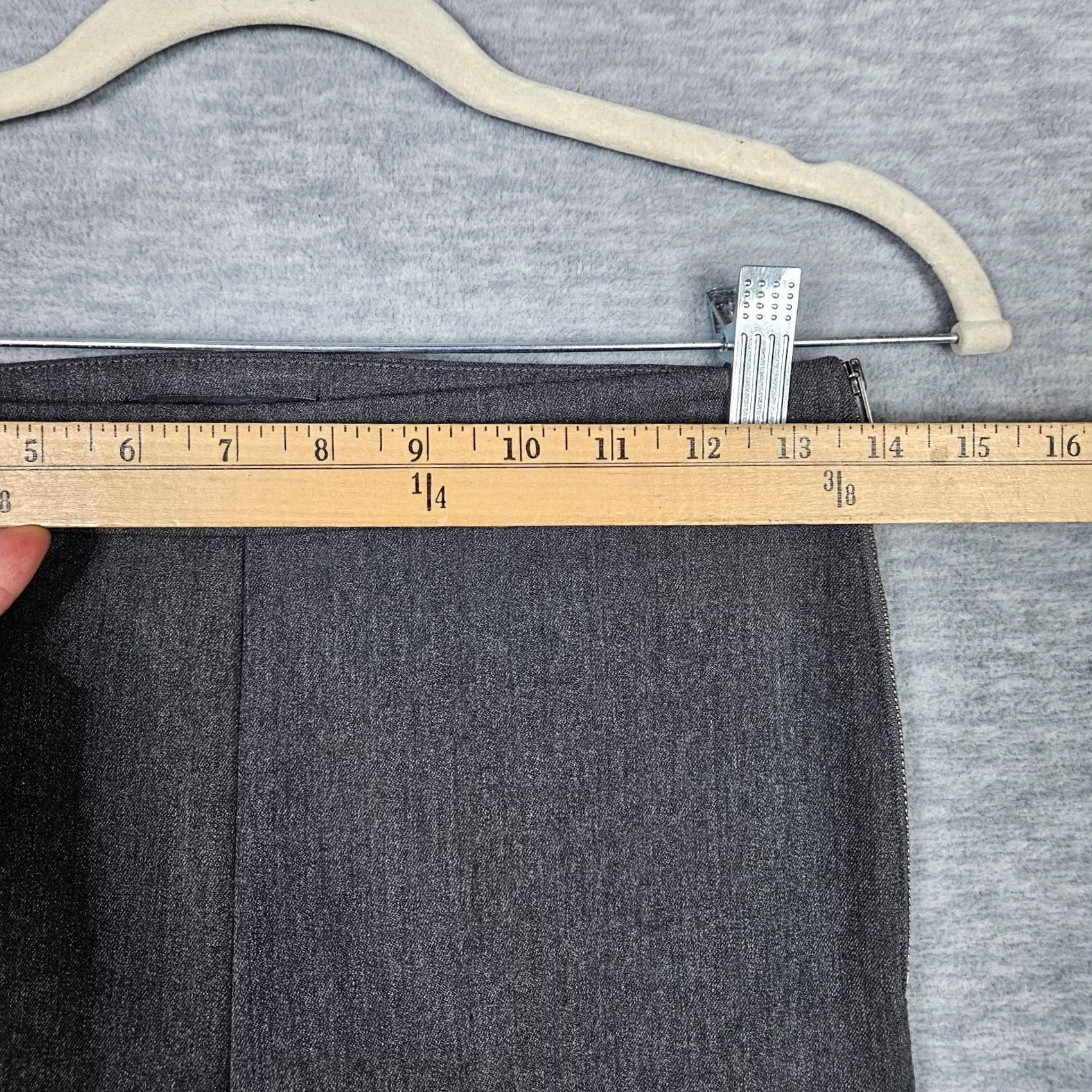 Ann Taylor Ann Taylor Dress Pants Womens 0P Gray Mid Rise Skinny Polyester Viscose Elastane Pants Women Size 25" / US 0 / IT 36 - 6 Thumbnail