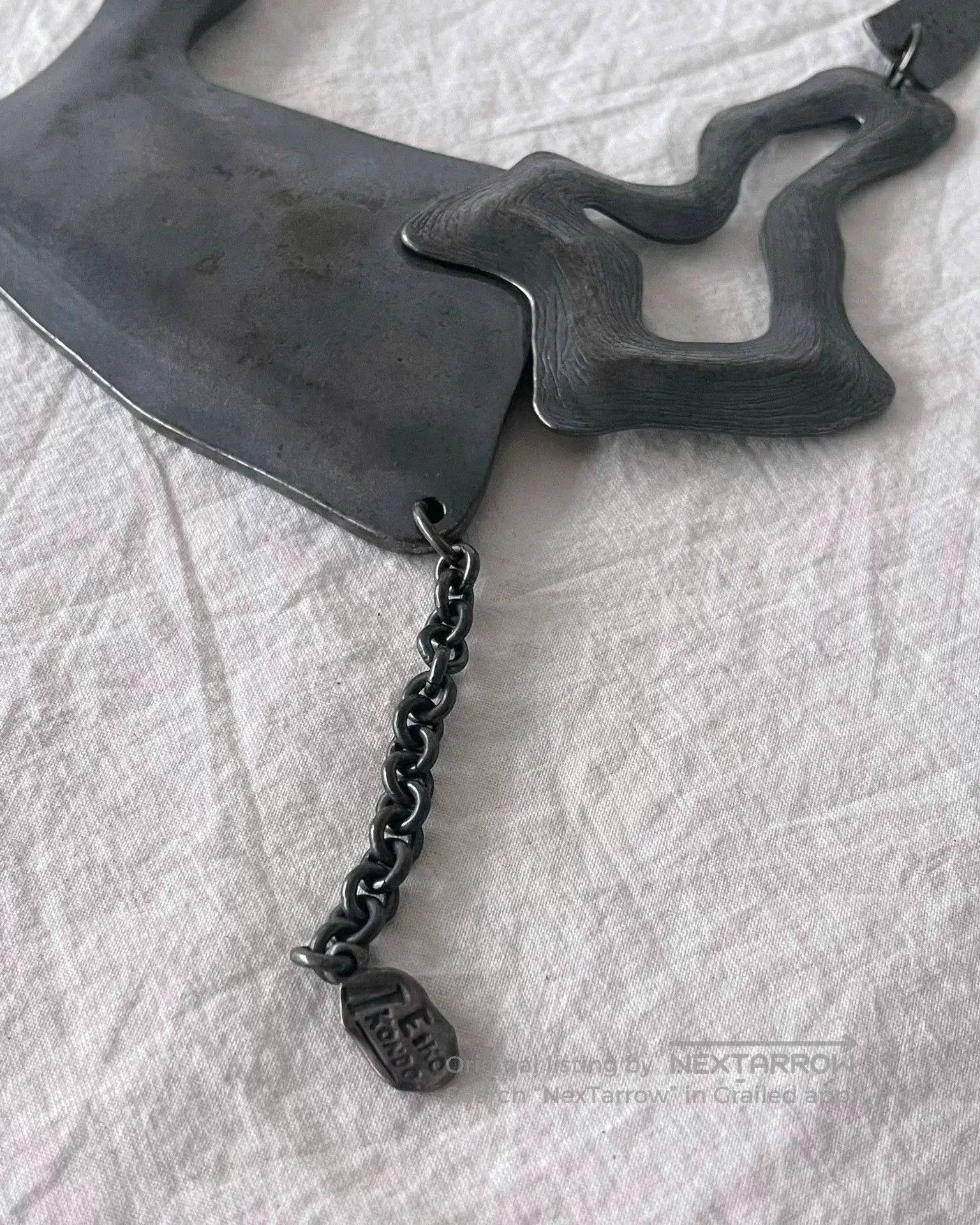 KIJIMA TAKAYUKI EIKO KONDO Artistic Metal Asymmetrical Necklace. Size ONE SIZE - 5 Thumbnail