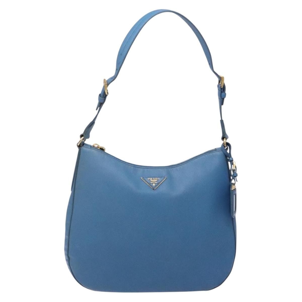 Prada PRADA Shoulder Bag Leather Blue Gold Size ONE SIZE - 2 Thumbnail
