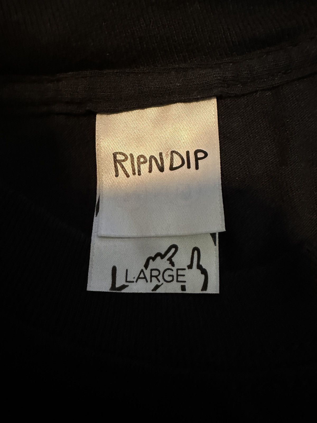 RIPNDIP Black RIPNDIP Long Sleeve T-Shirt Size US L / EU 52-54 / 3 - 3 Thumbnail