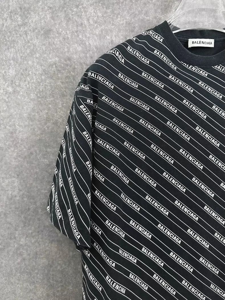 Balenciaga Balenciaga Balenciaga Black Logo Short Sleeve Shirt -2507 Size US XS / EU 42 / 0 - 6 Thumbnail