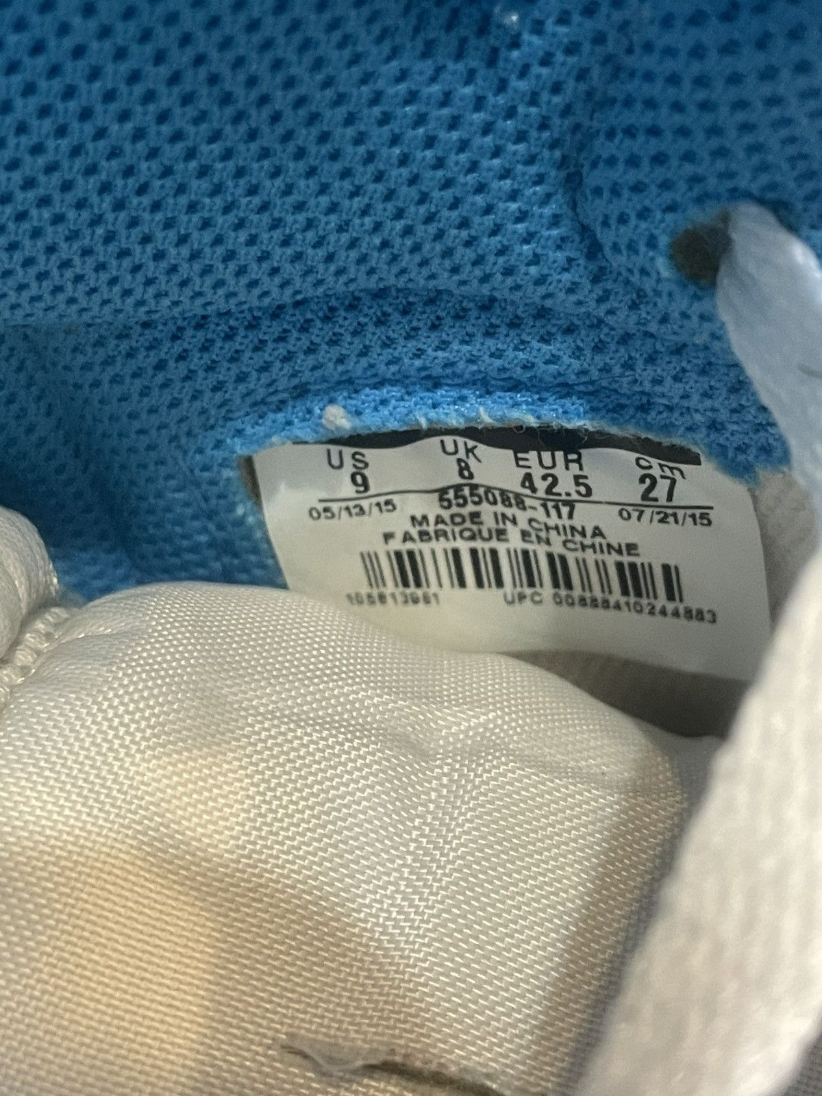 Jordan Brand Air Jordan 1 UNC 2015 Size US 9 / EU 42 - 7 Thumbnail