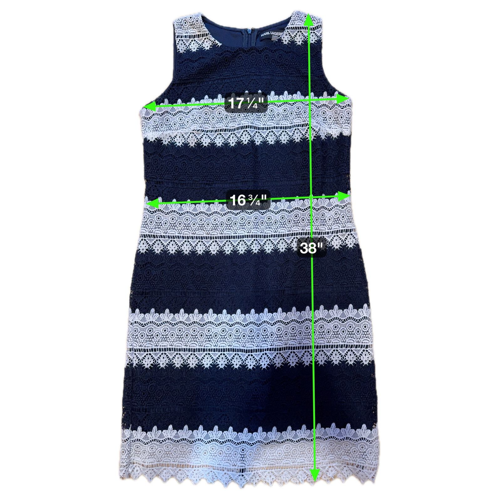 Karl Lagerfeld Karl Lagerfeld Paris Lace Sheath Dress Sz 6 Cocktail Evening Size M / US 6-8 / IT 42-44 - 8 Thumbnail