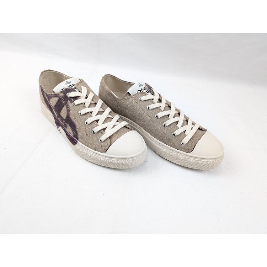 Vivienne Westwood o1rshd1 Plimsoll Low Top-Sneakers in Beige/Purple Size US 10 / EU 43 - 12 Thumbnail
