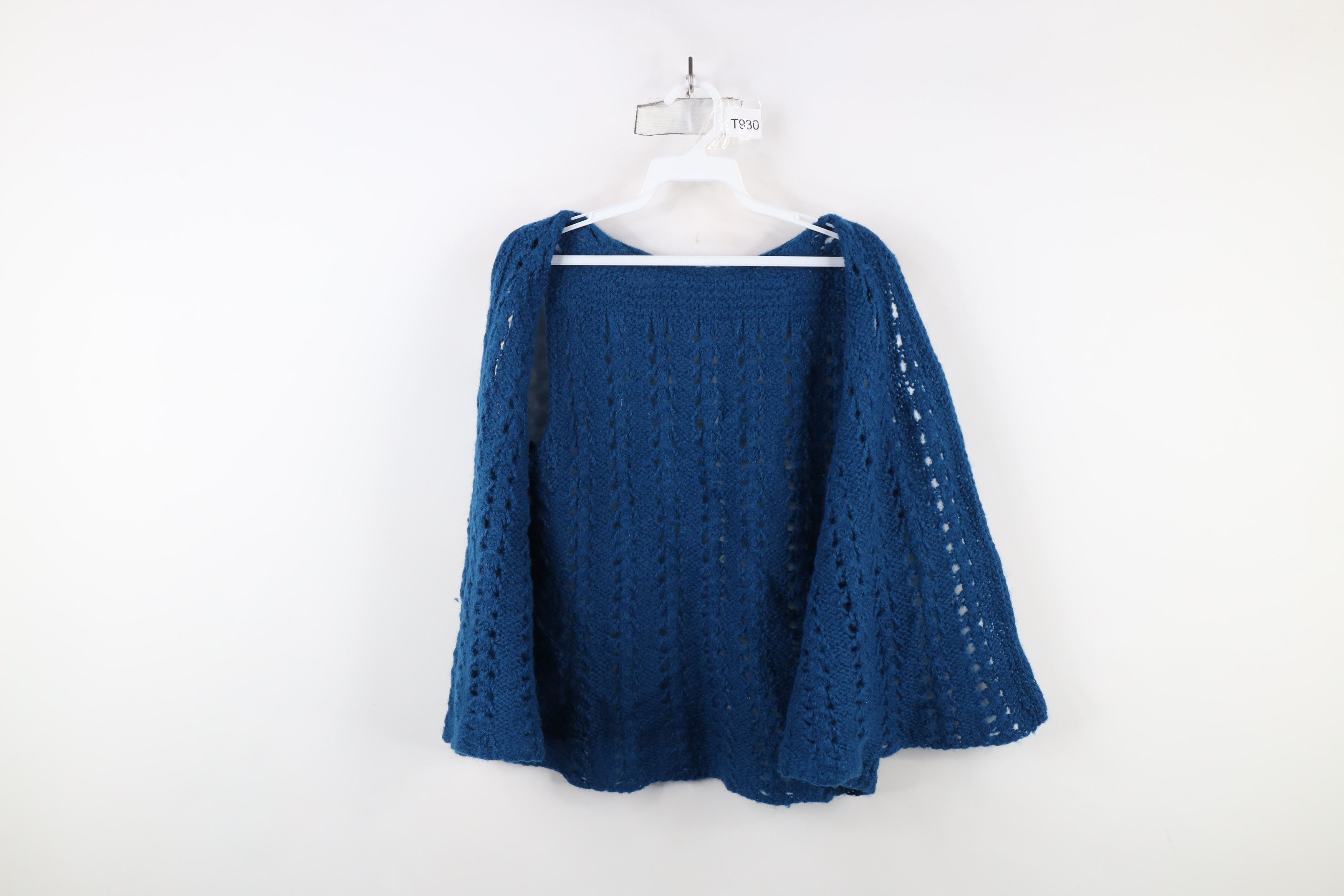 Vintage Vintage 70s Streetwear Open Front Crochet Knit Sweater Vest Size L / US 10 / IT 46 - 7 Thumbnail