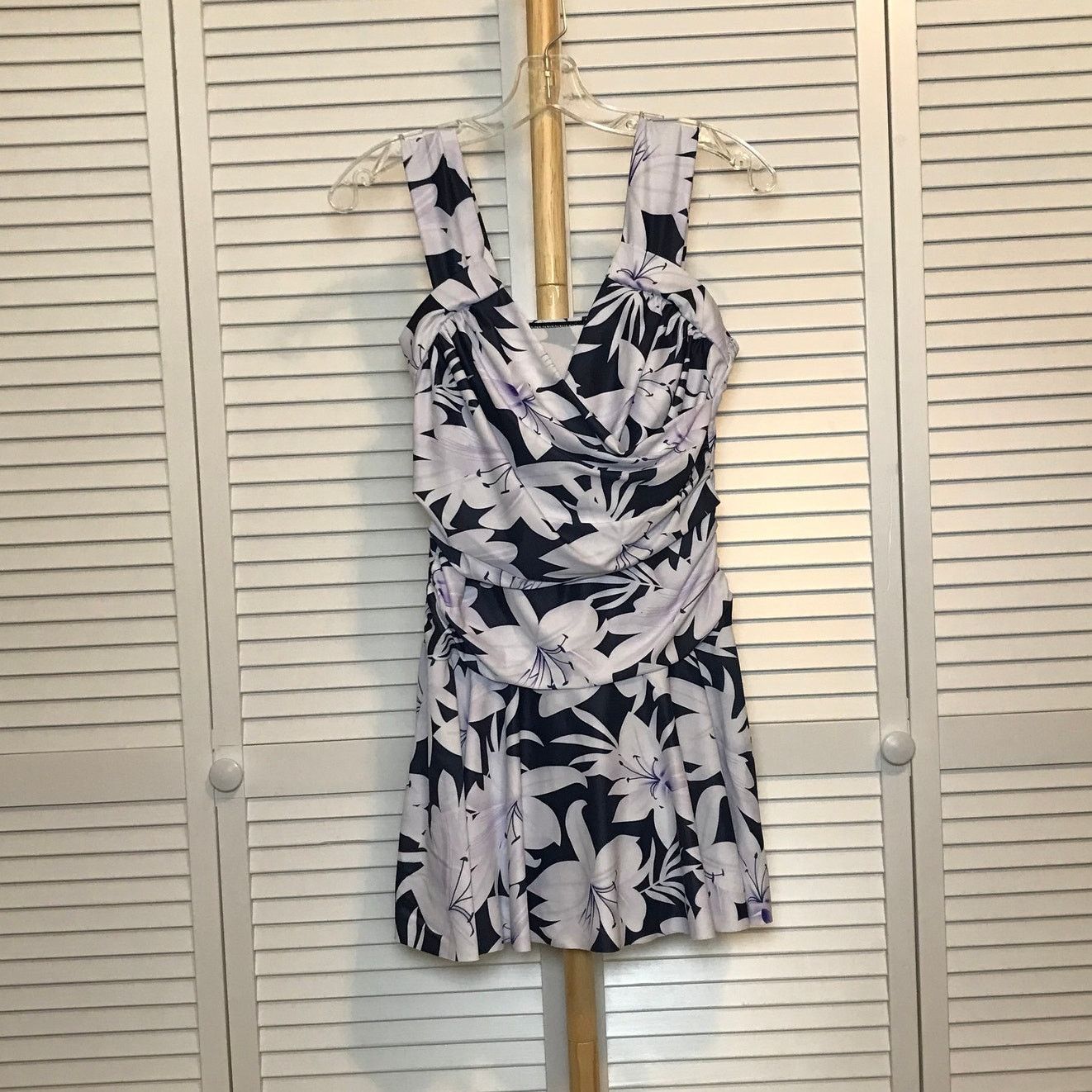 Other One-Piece Floral Built-in Bra Stretch Lined Swimsuit Size ONE SIZE - 1 Thumbnail