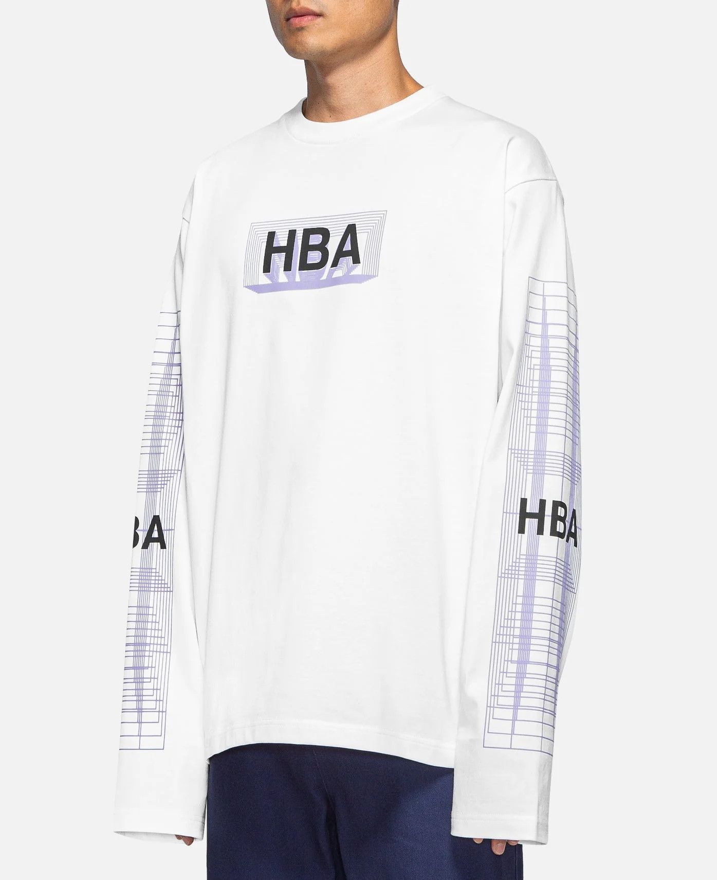 Hood By Air HBA FOR JUICE Capsule Collection GRID BOX LOGO L/S T-SHIRT Size US L / EU 52-54 / 3 - 2 Thumbnail