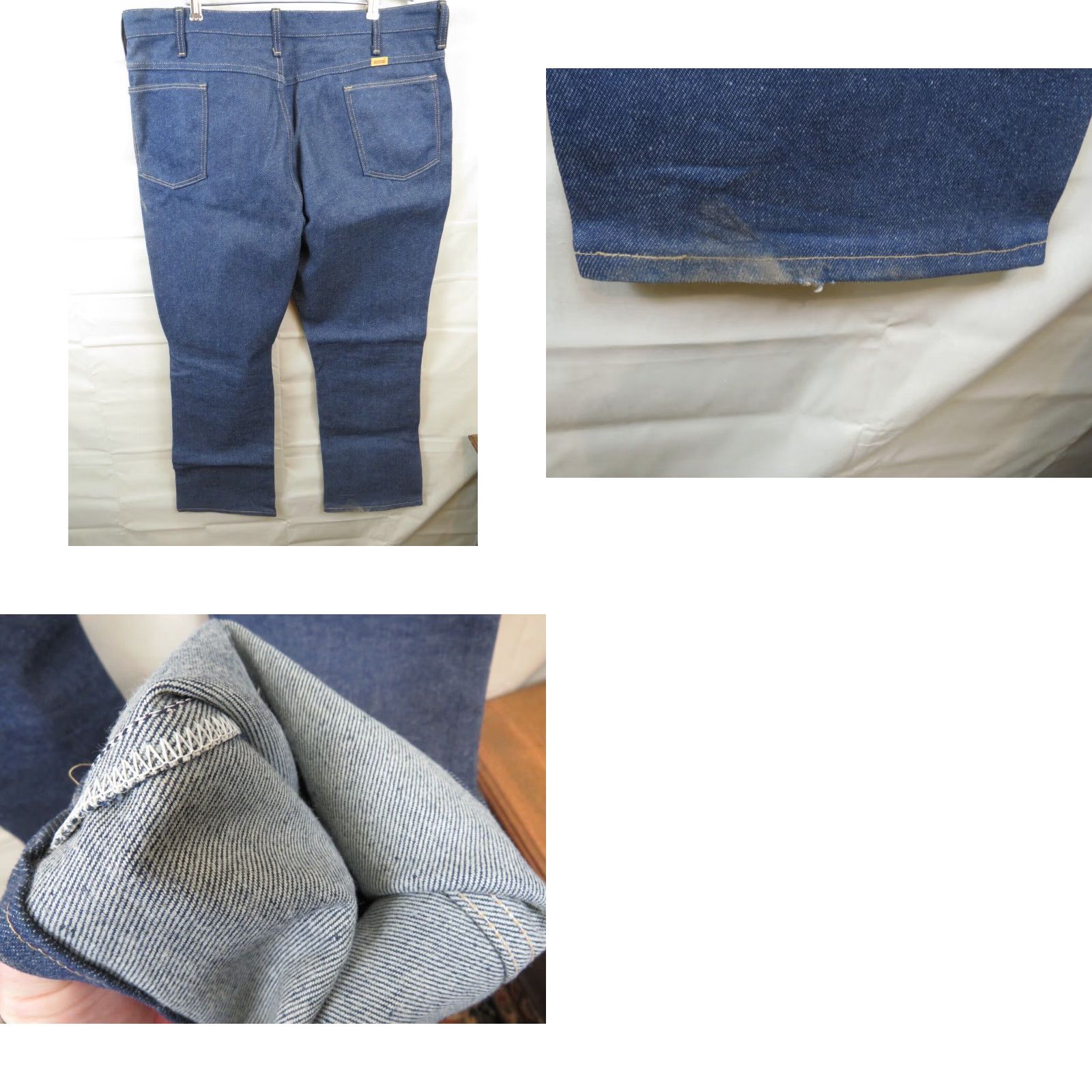 Vintage NOS Rustlers 1970s Jeans 42X30 Regular Men Blue Classic Fit Tapered NWOT USA Boys? Size US 42 / EU 58 - 8 Thumbnail