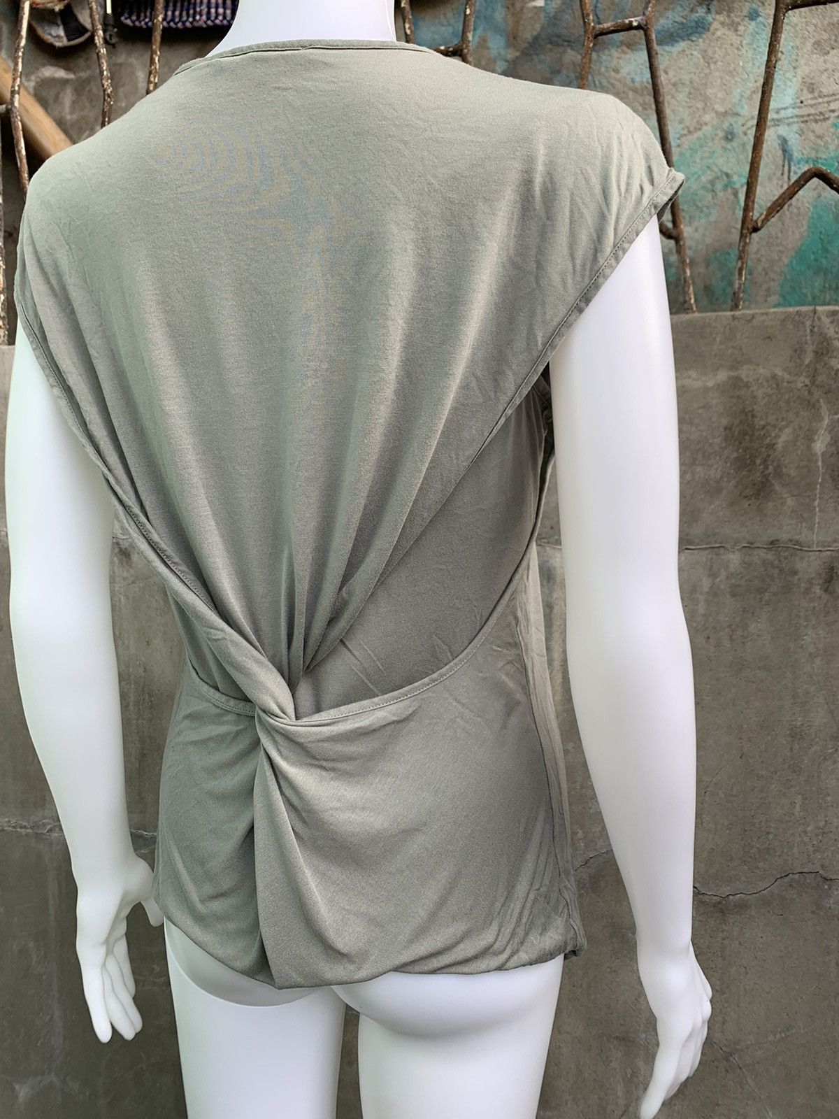 Helmut Lang V-neck Twist Back Top Size S / US 4 / IT 40 - 5 Thumbnail