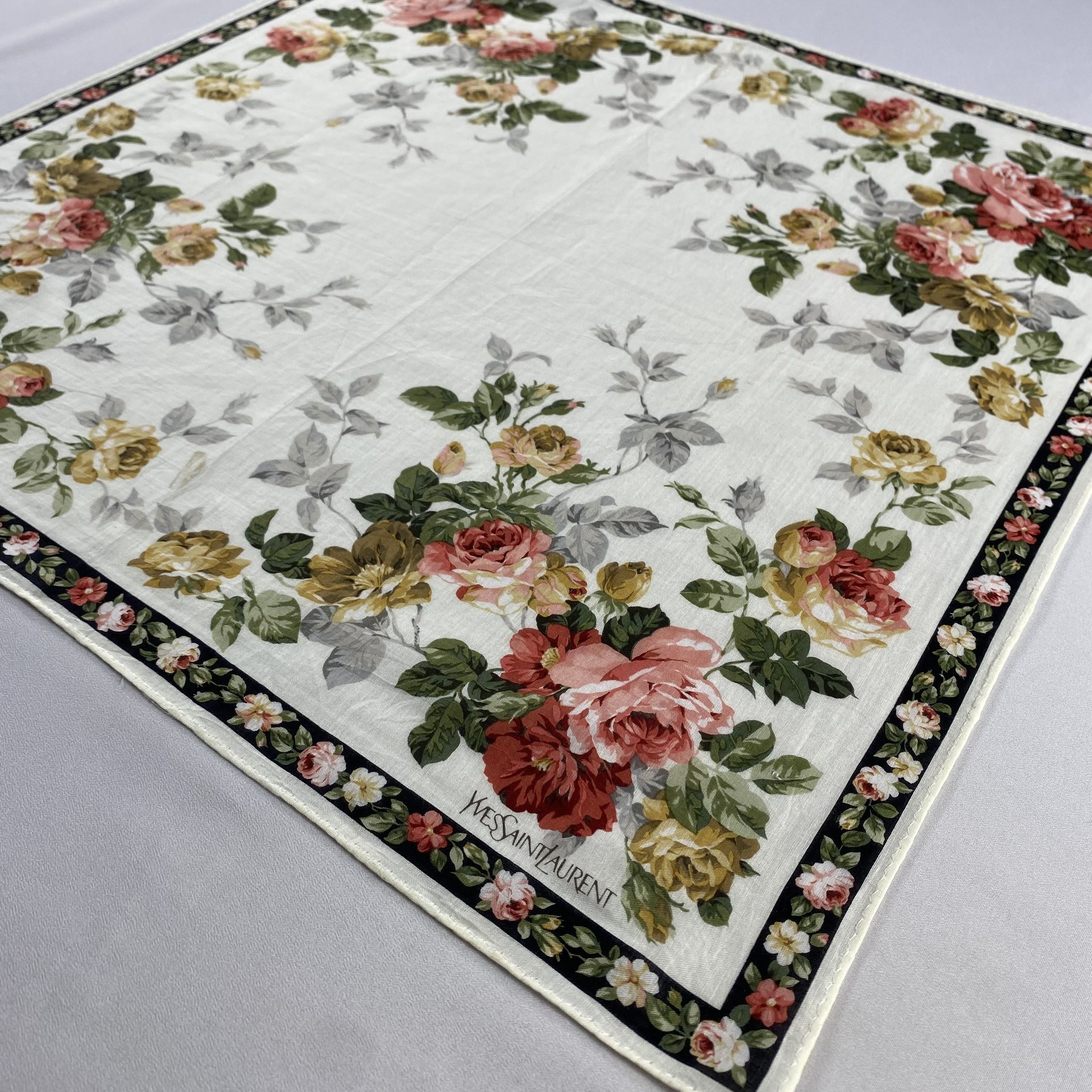 Vintage Yves Saint Laurent Handkerchief / Neckerchief-P1041 Size ONE SIZE - 2 Thumbnail