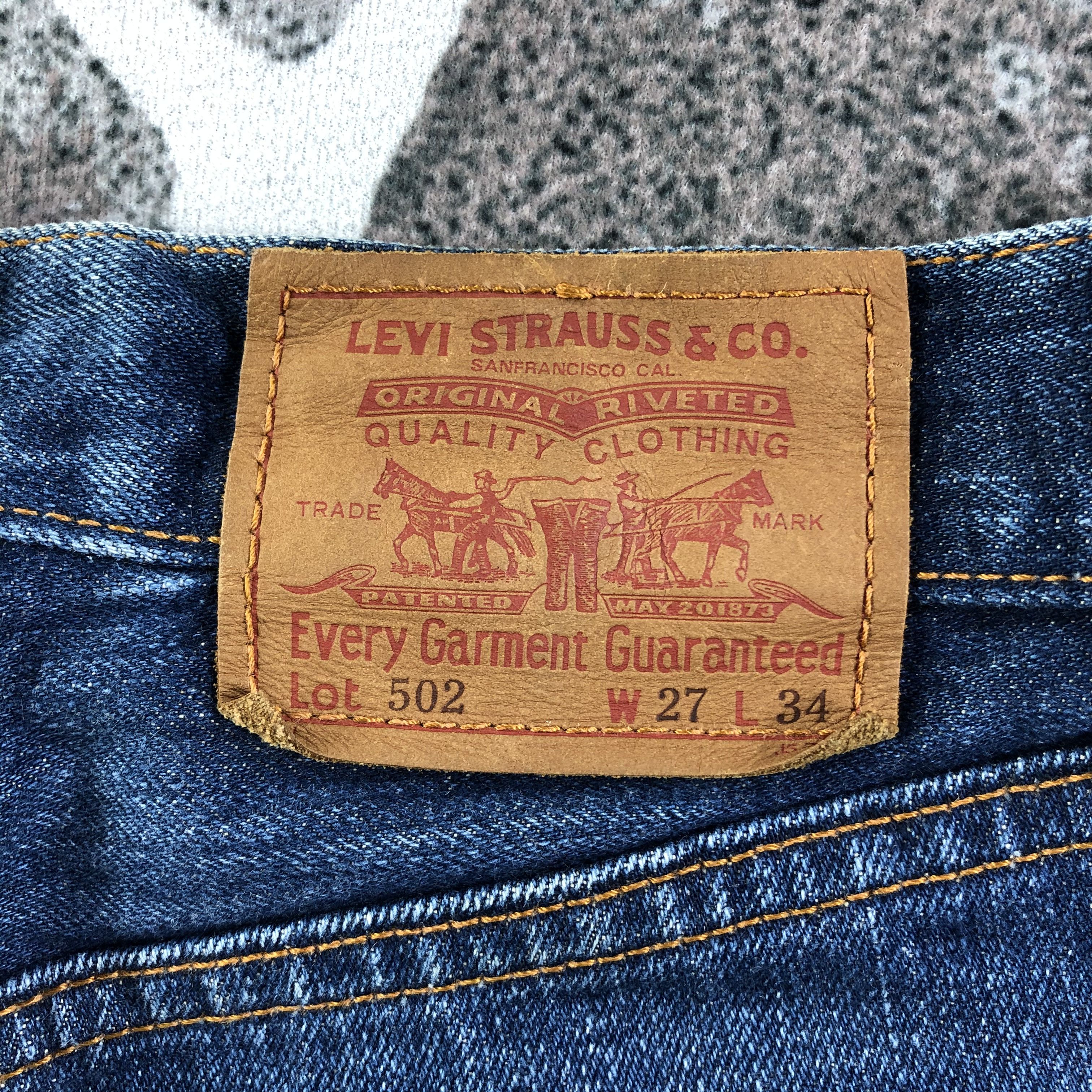 Levi's Vintage Levis 502 Jeans Blue Wash Denim KJ1524 Size 26" / US 2 / IT 38 - 5 Thumbnail