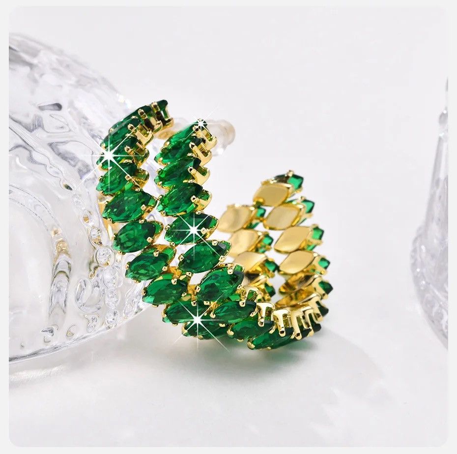 Other Deluxe Party Earrings with Bling Cubic Zirconia Stones Size ONE SIZE - 1 Thumbnail